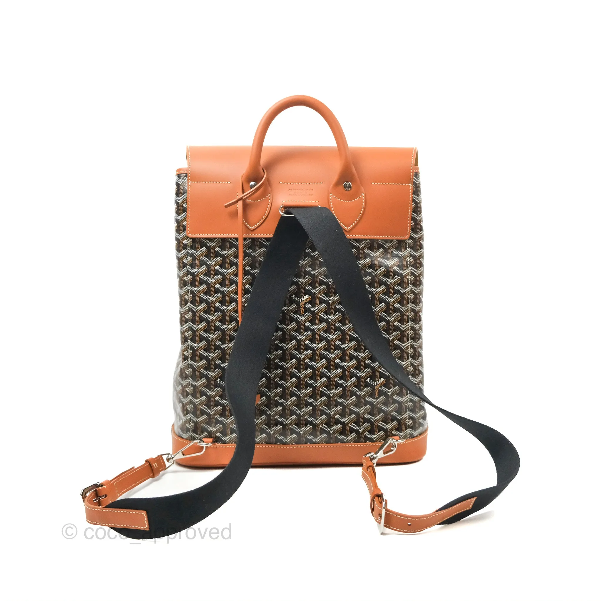 Goyard Alpin MM Backpack Black/ Tan