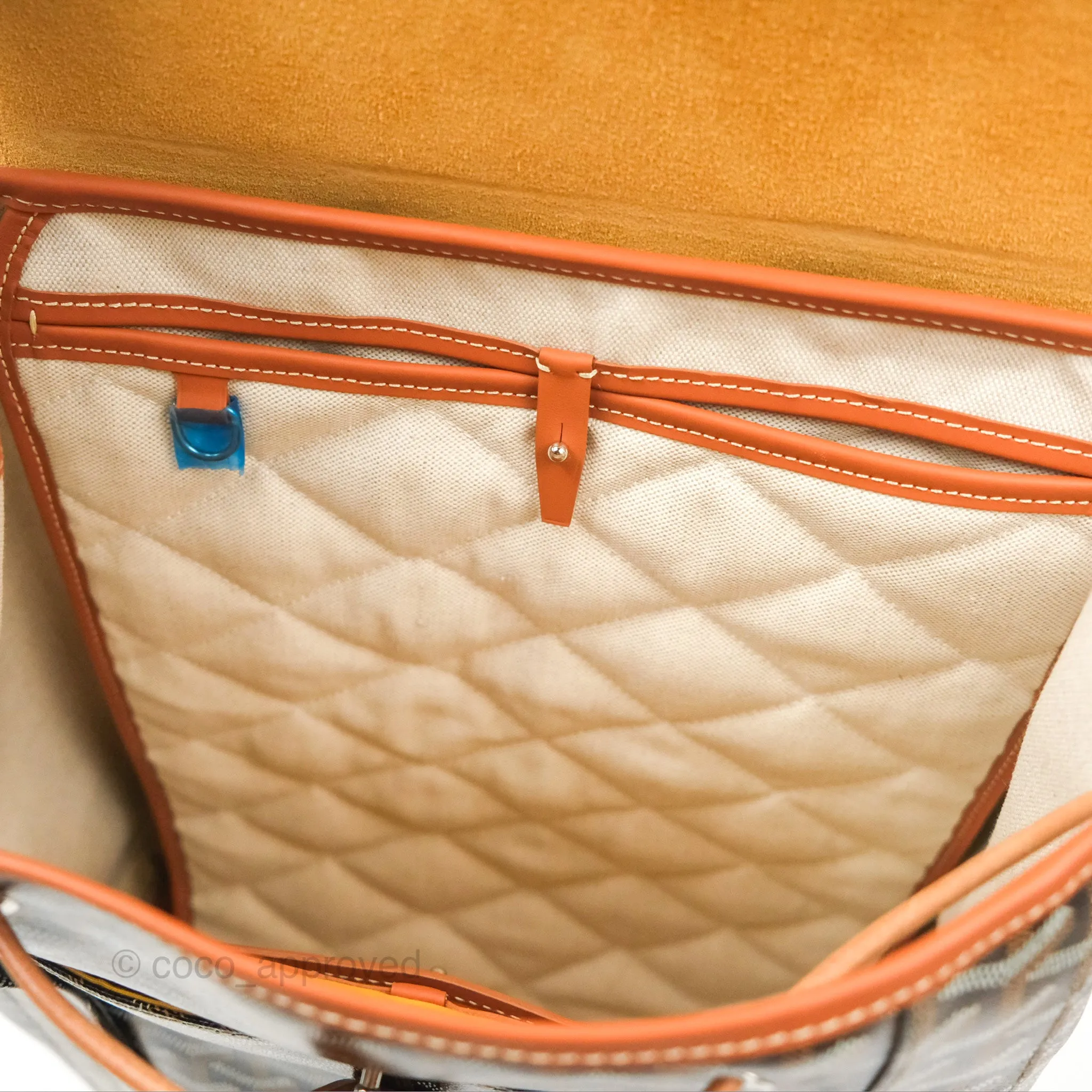 Goyard Alpin MM Backpack Black/ Tan