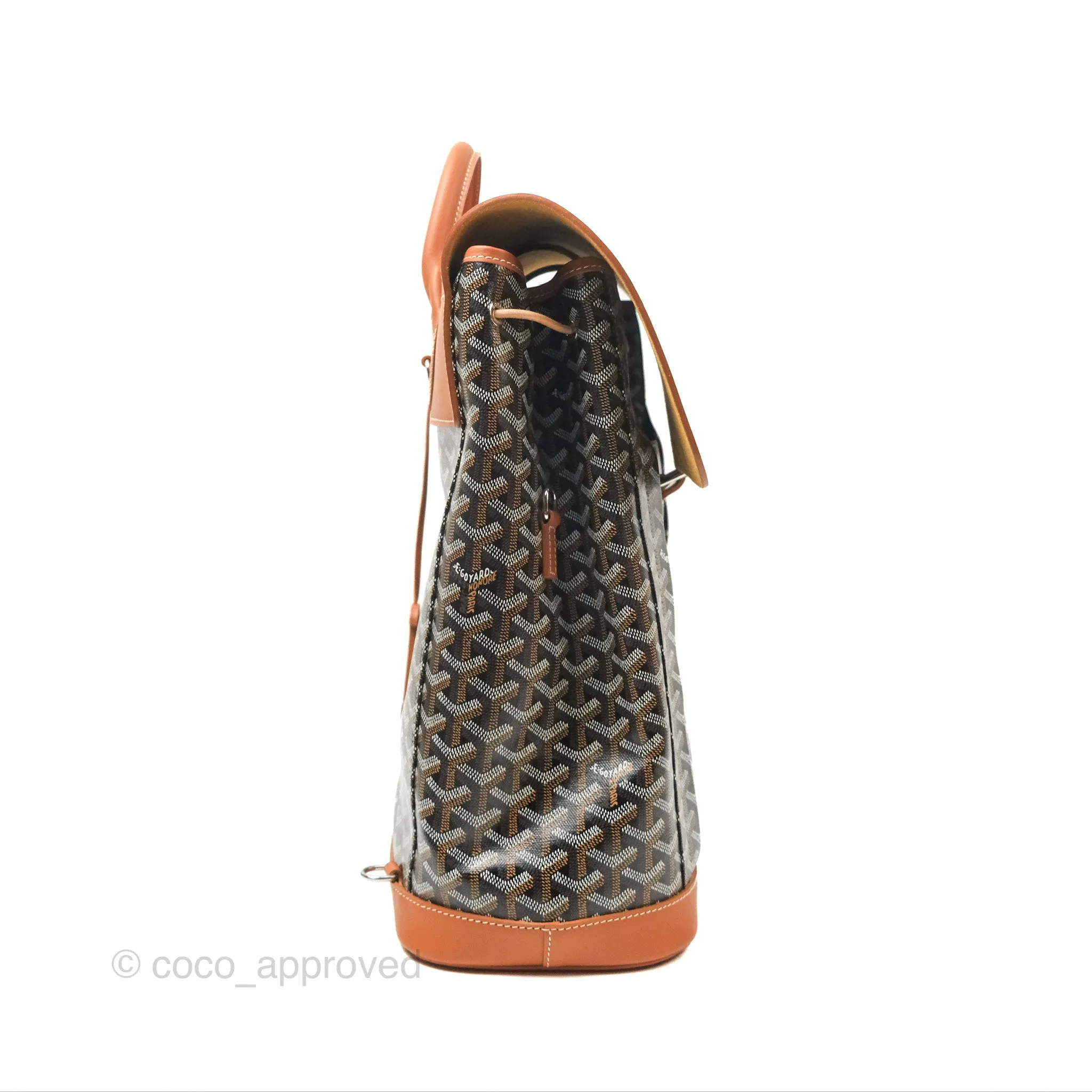 Goyard Alpin MM Backpack Black/ Tan