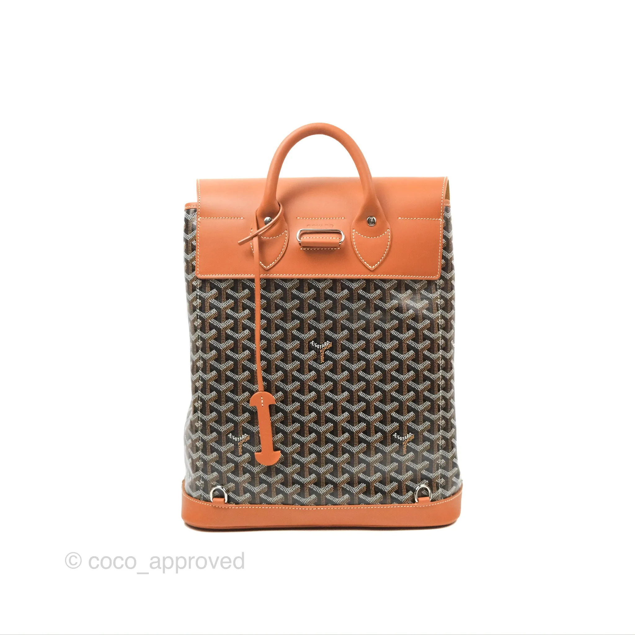 Goyard Alpin MM Backpack Black/ Tan