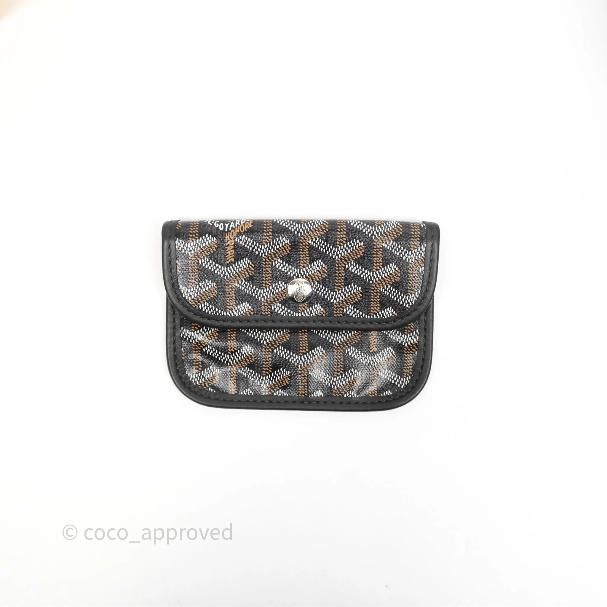 Goyard Anjou Mini Bag Goyardine Canvas Black