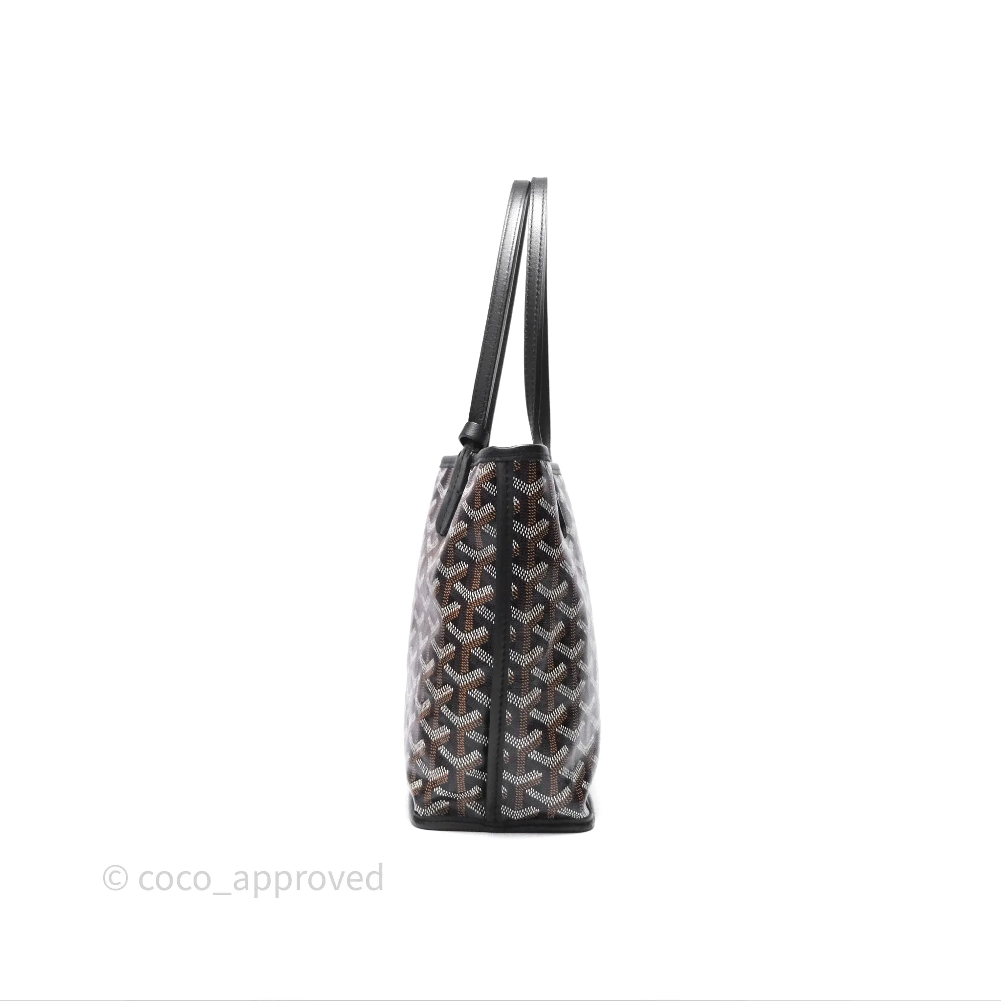 Goyard Anjou Mini Bag Goyardine Canvas Black
