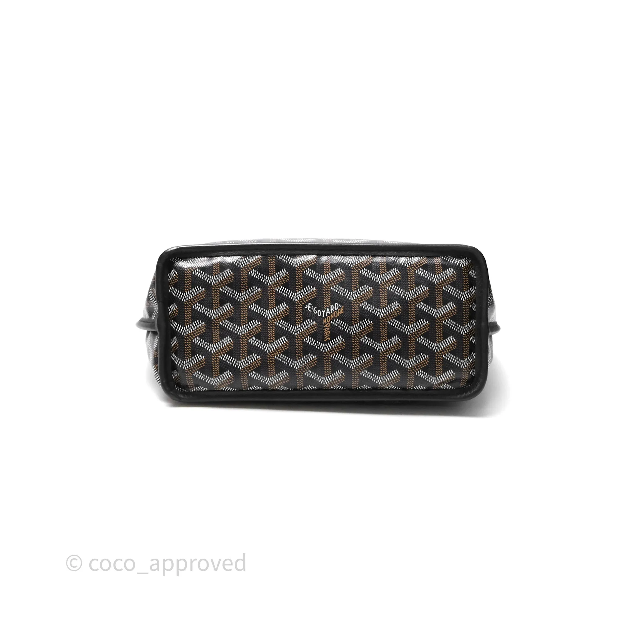 Goyard Anjou Mini Bag Goyardine Canvas Black