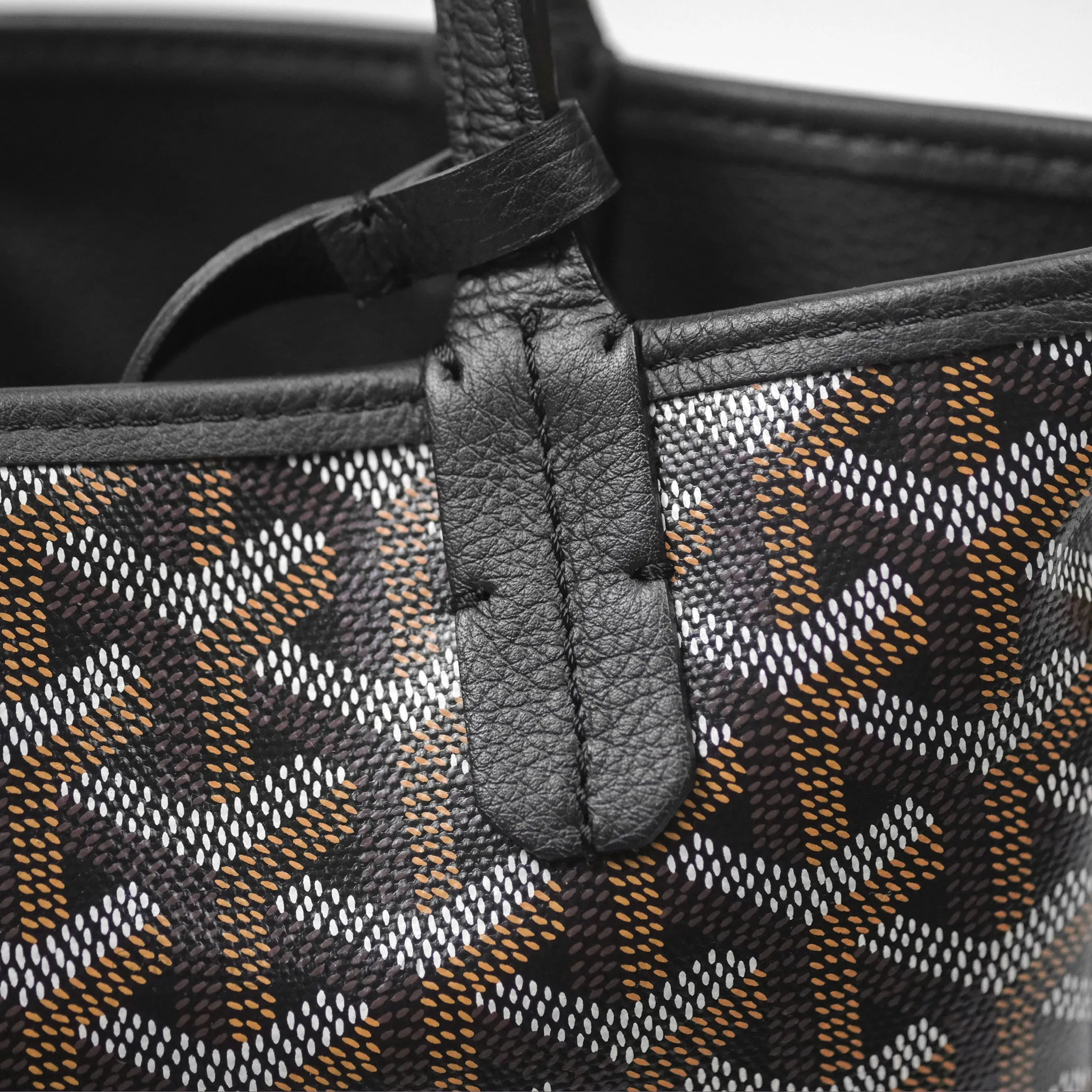Goyard Anjou Mini Bag Goyardine Canvas Black