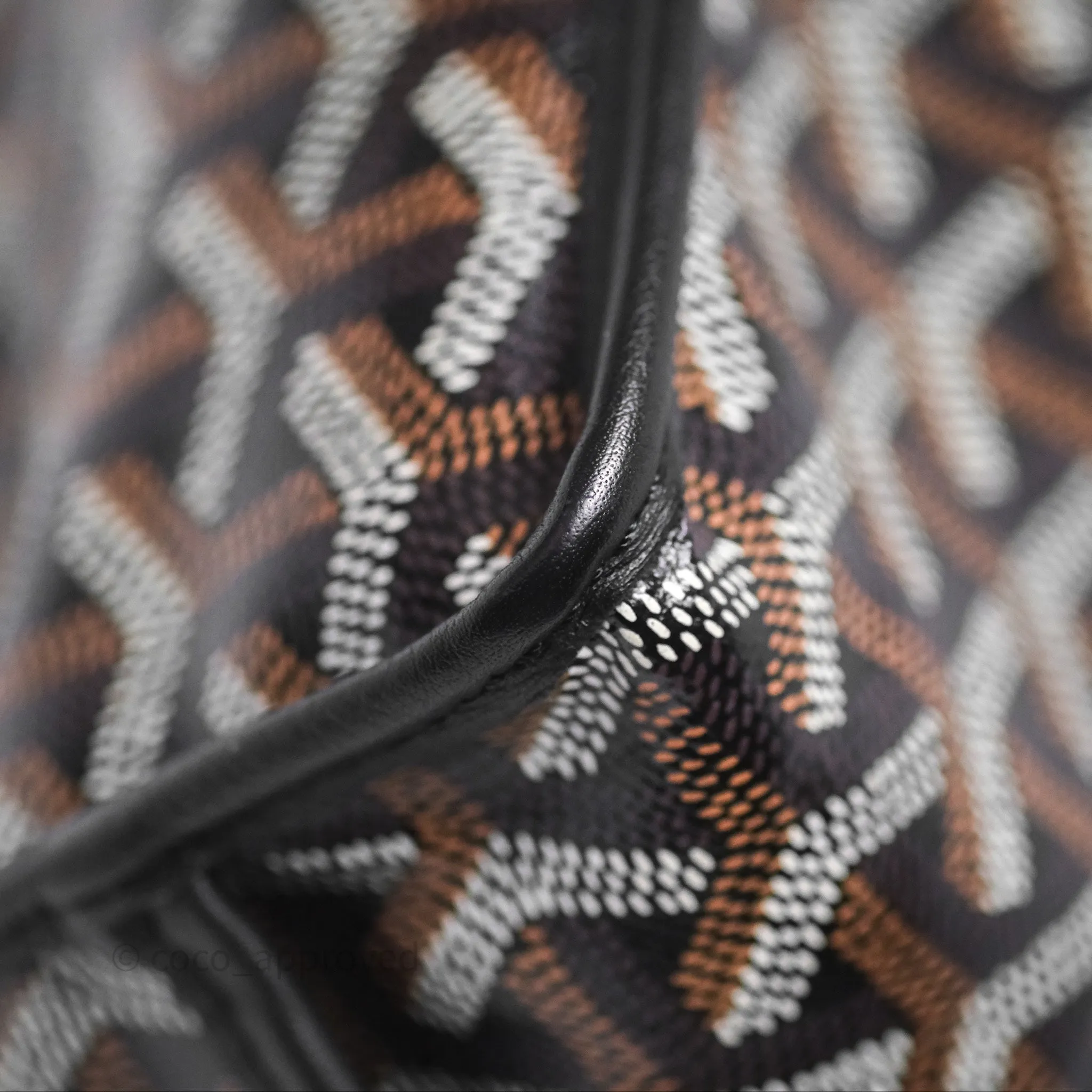 Goyard Anjou Mini Bag Goyardine Canvas Black