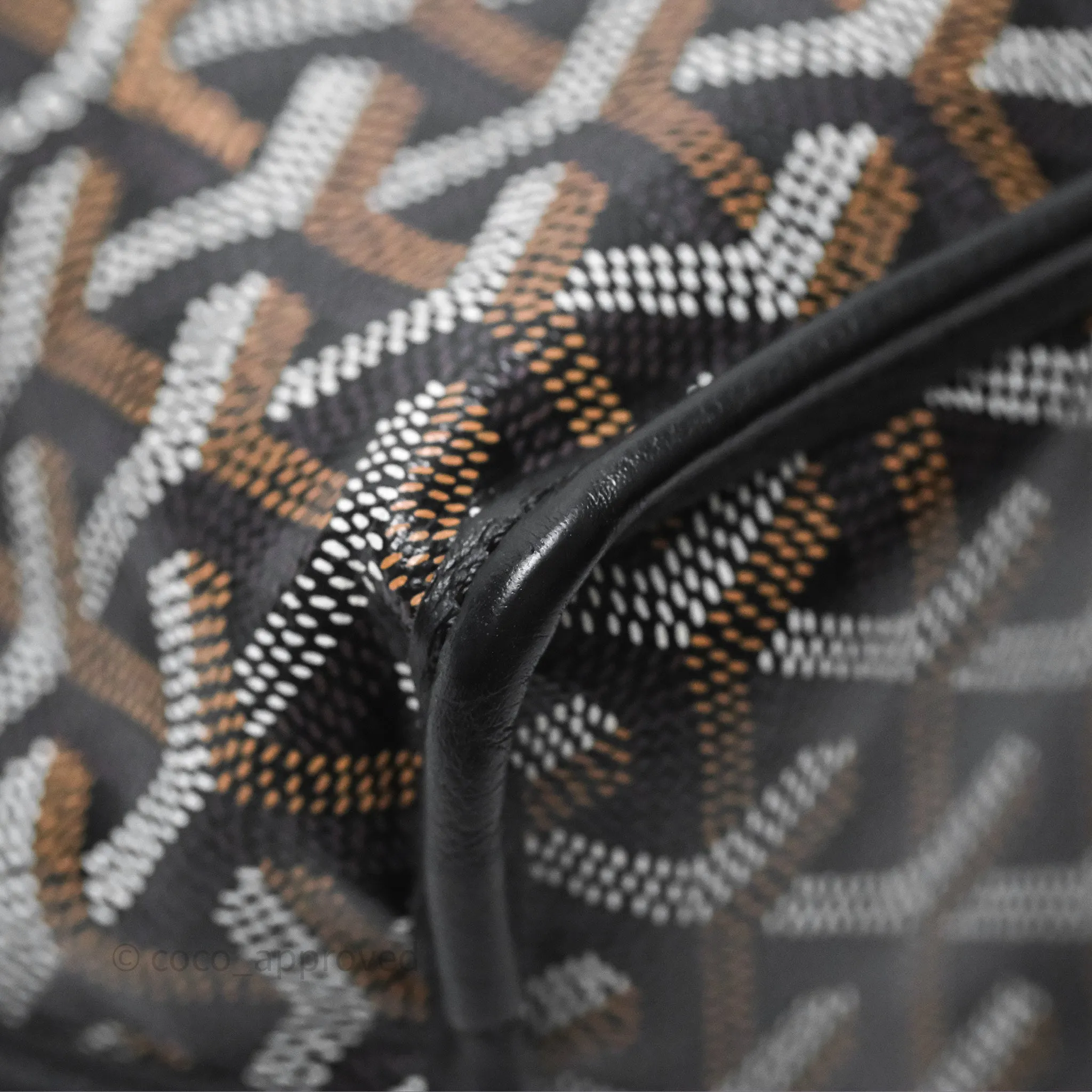 Goyard Anjou Mini Bag Goyardine Canvas Black