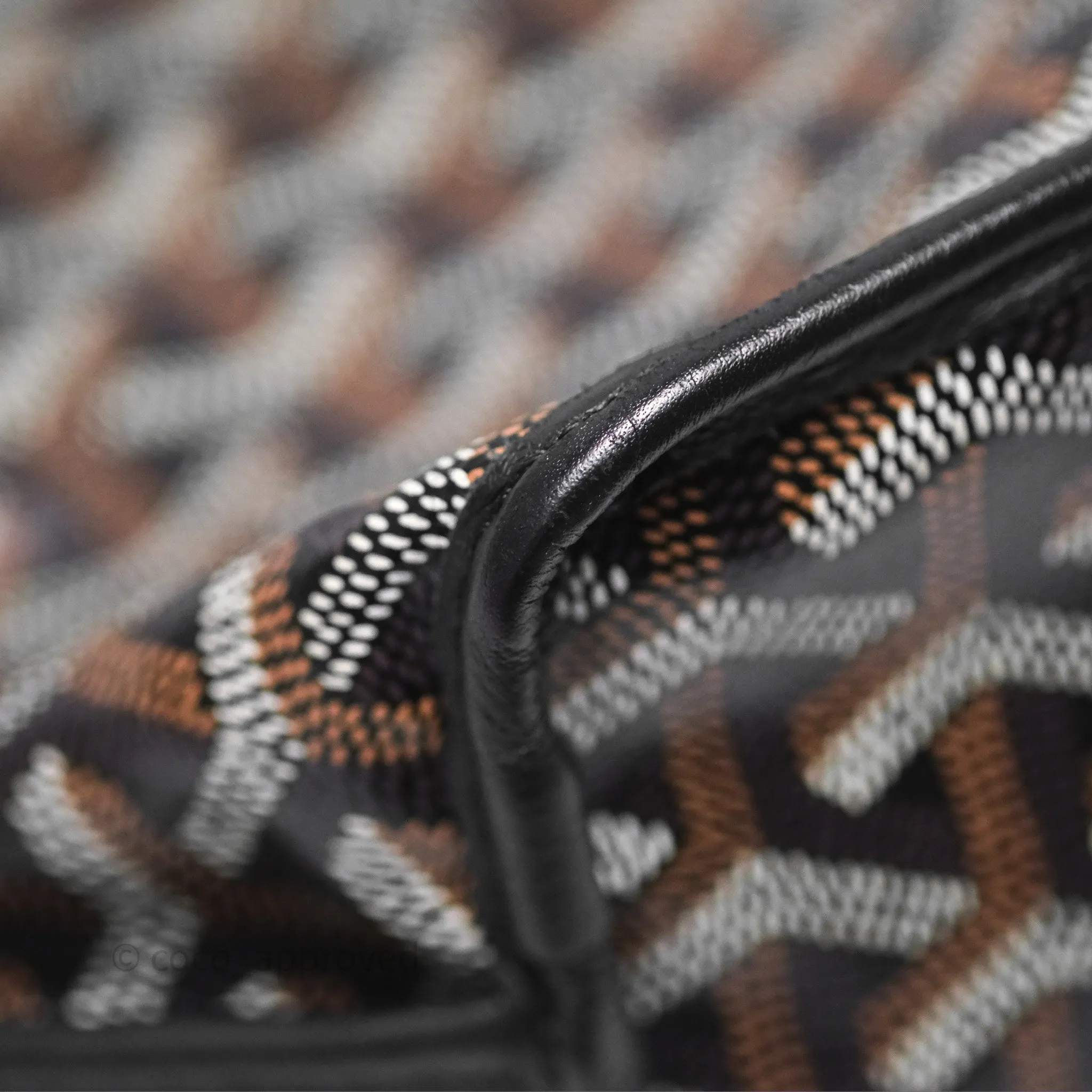 Goyard Anjou Mini Bag Goyardine Canvas Black
