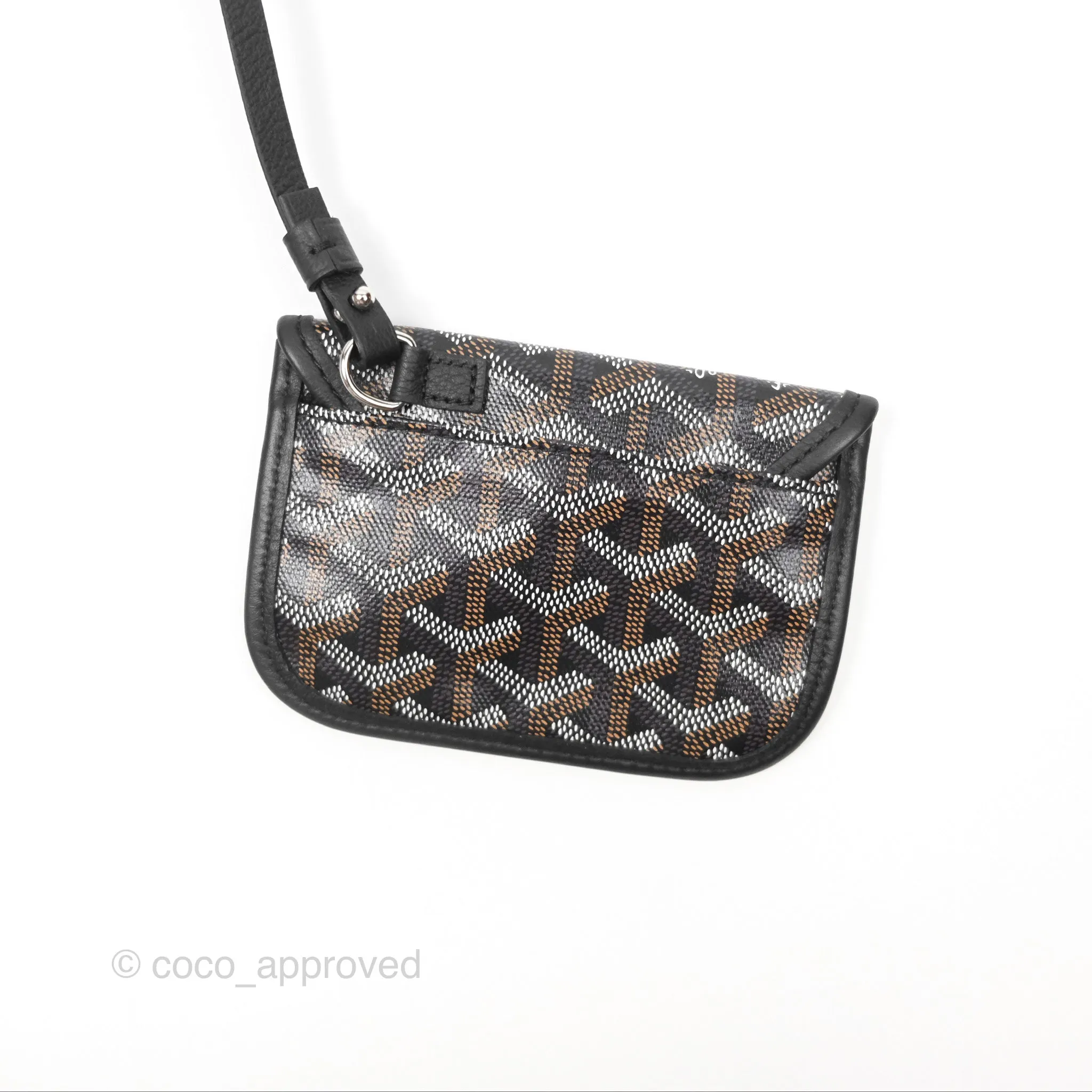 Goyard Anjou Mini Bag Goyardine Canvas Black