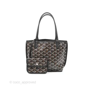 Goyard Anjou Mini Bag Goyardine Canvas Black