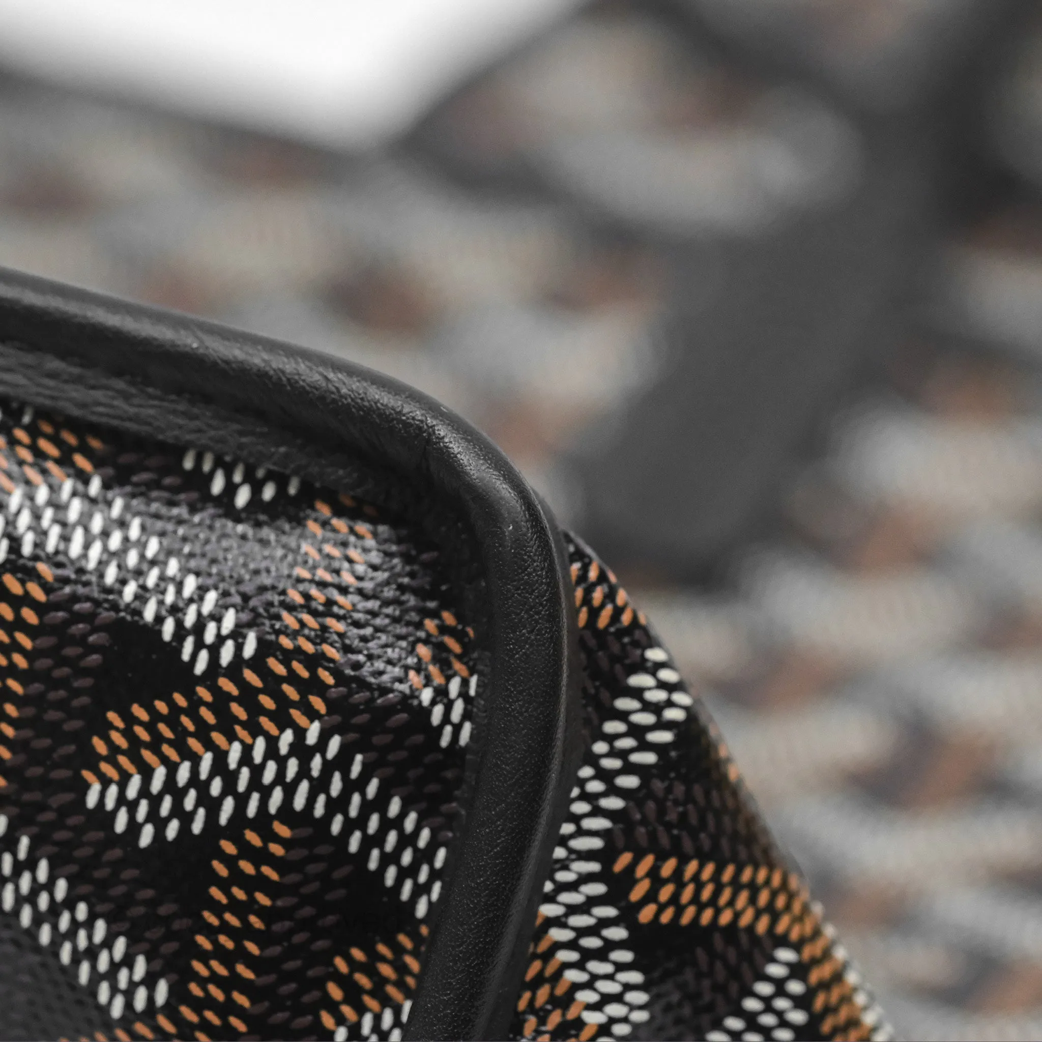 Goyard Anjou Mini Bag Goyardine Canvas Black
