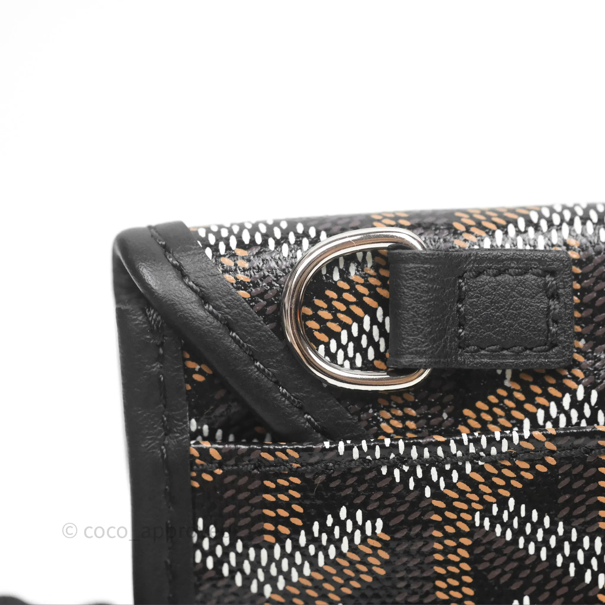 Goyard Anjou Mini Bag Goyardine Canvas Black