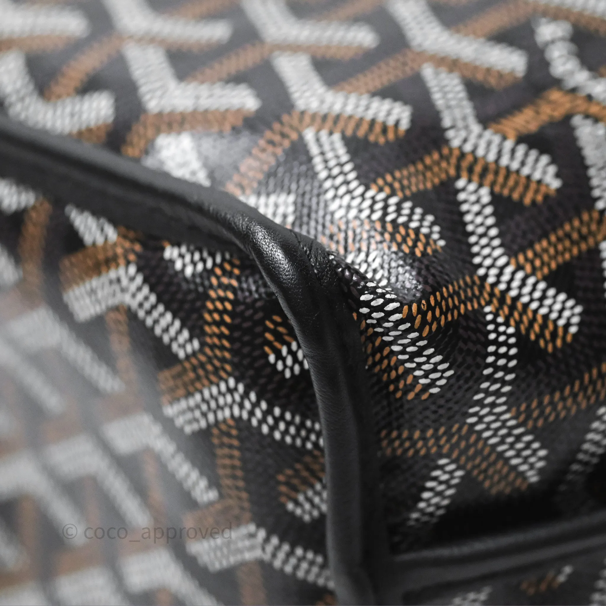 Goyard Anjou Mini Bag Goyardine Canvas Black