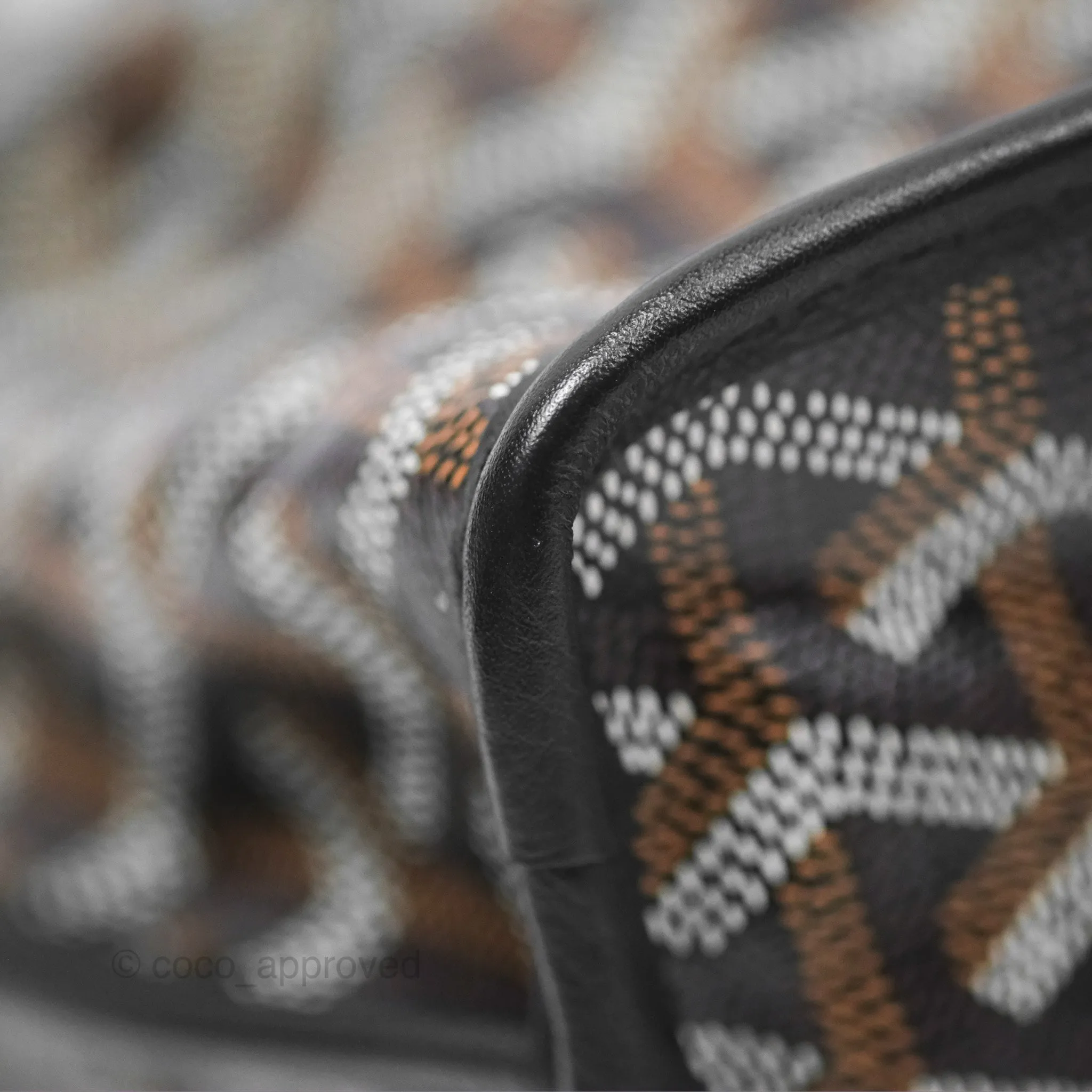 Goyard Anjou Mini Bag Goyardine Canvas Black