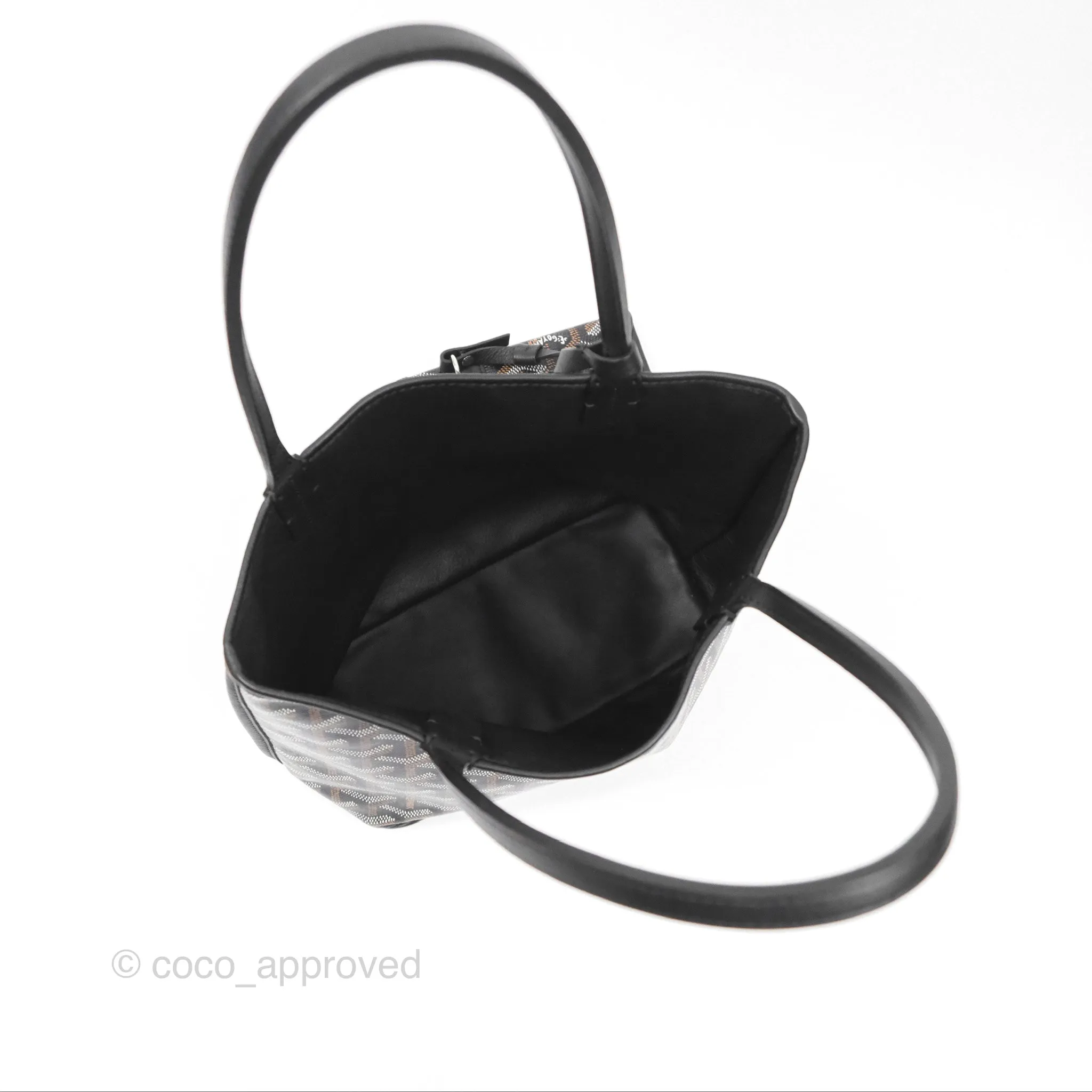 Goyard Anjou Mini Bag Goyardine Canvas Black