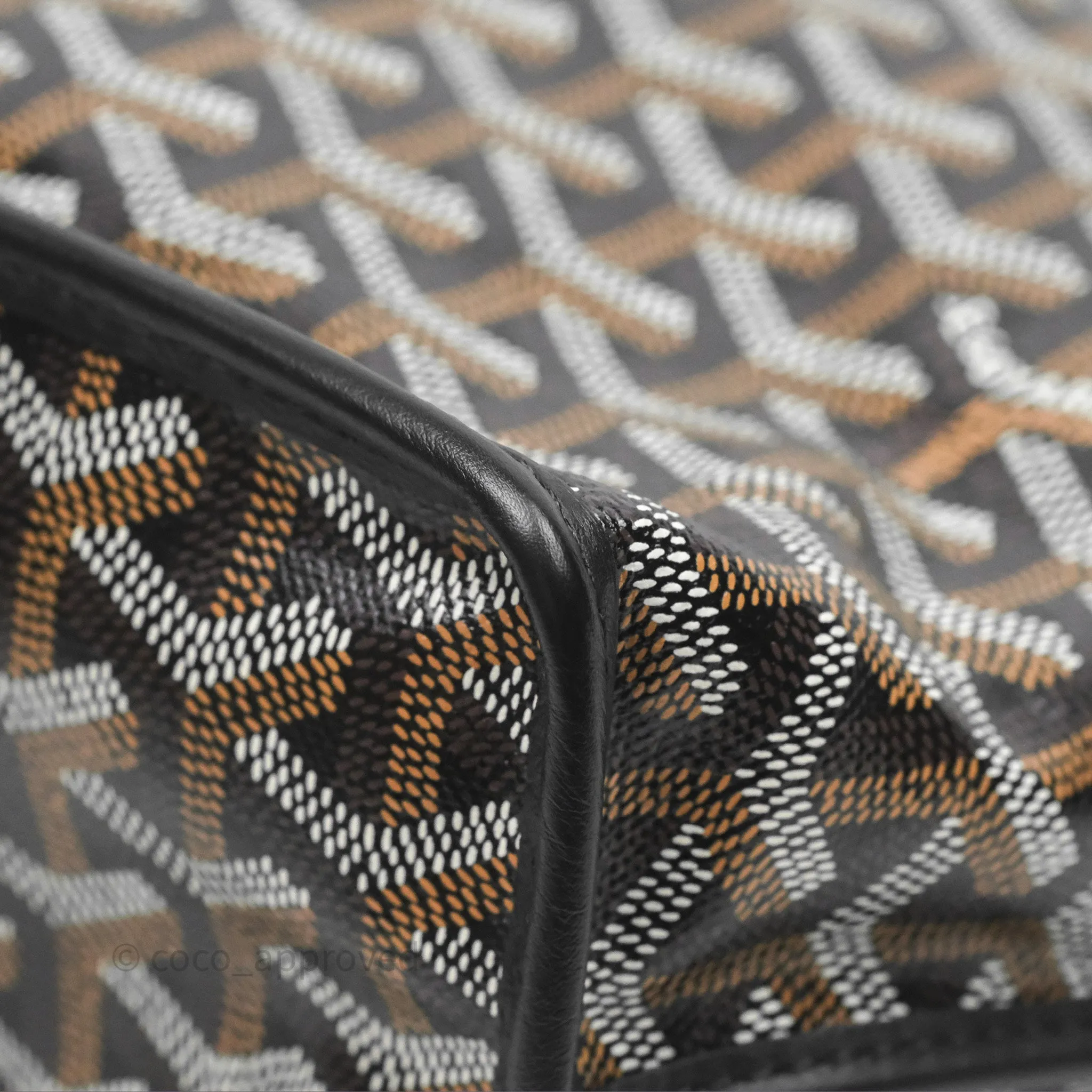 Goyard Anjou Mini Bag Goyardine Canvas Black