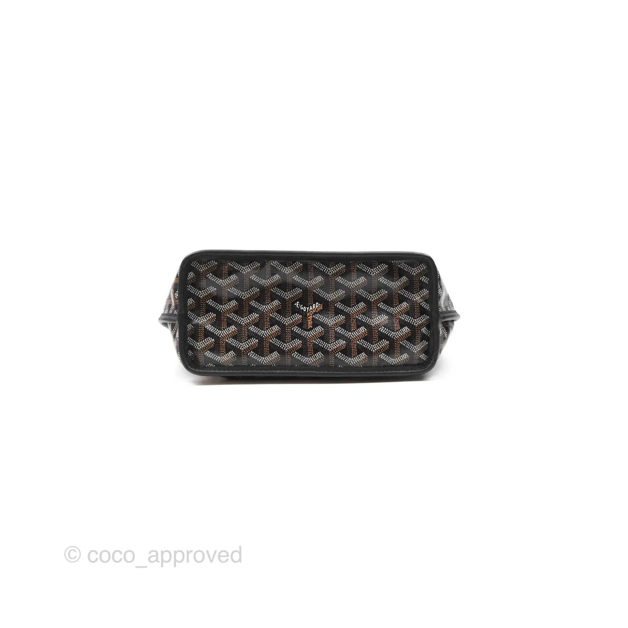 Goyard Anjou Mini Bag Goyardine Canvas Black