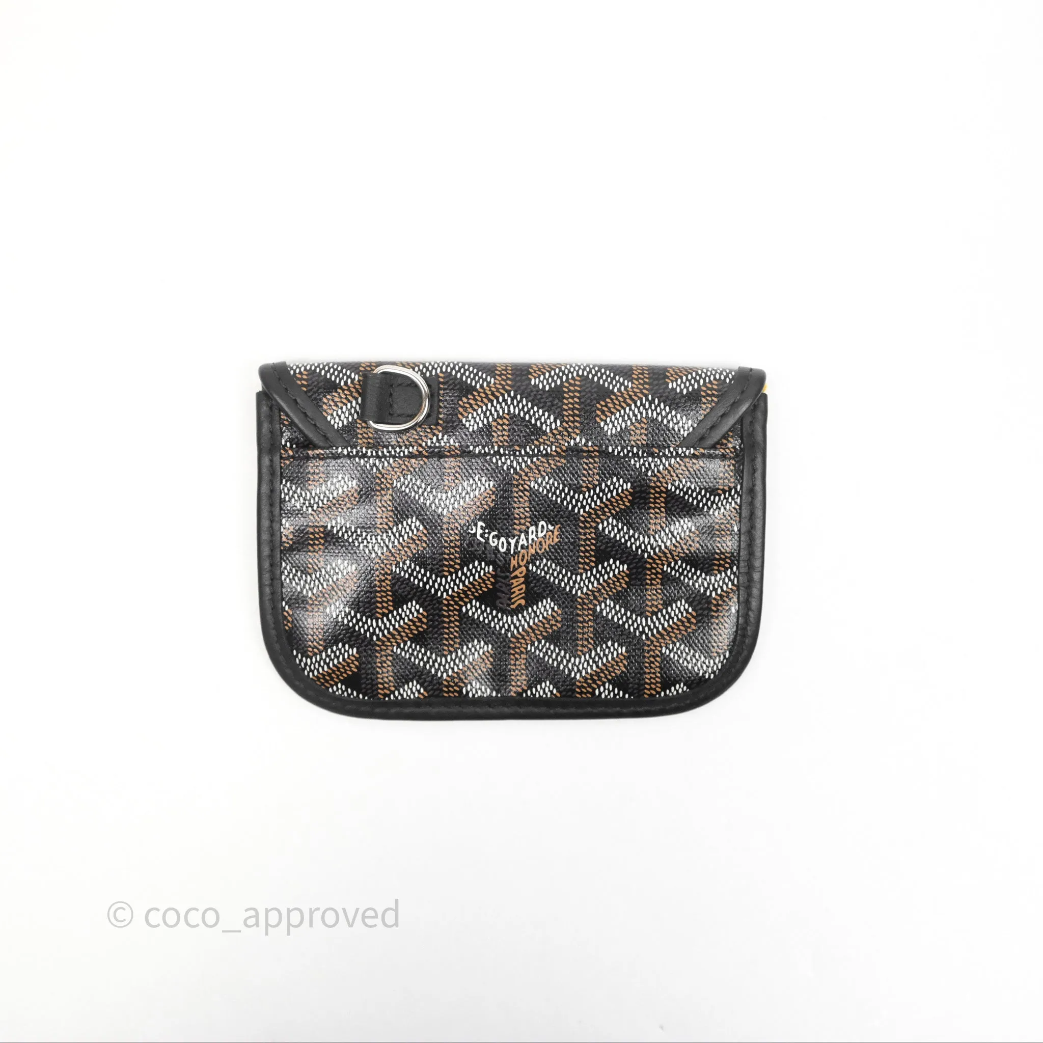 Goyard Anjou Mini Bag Goyardine Canvas Black