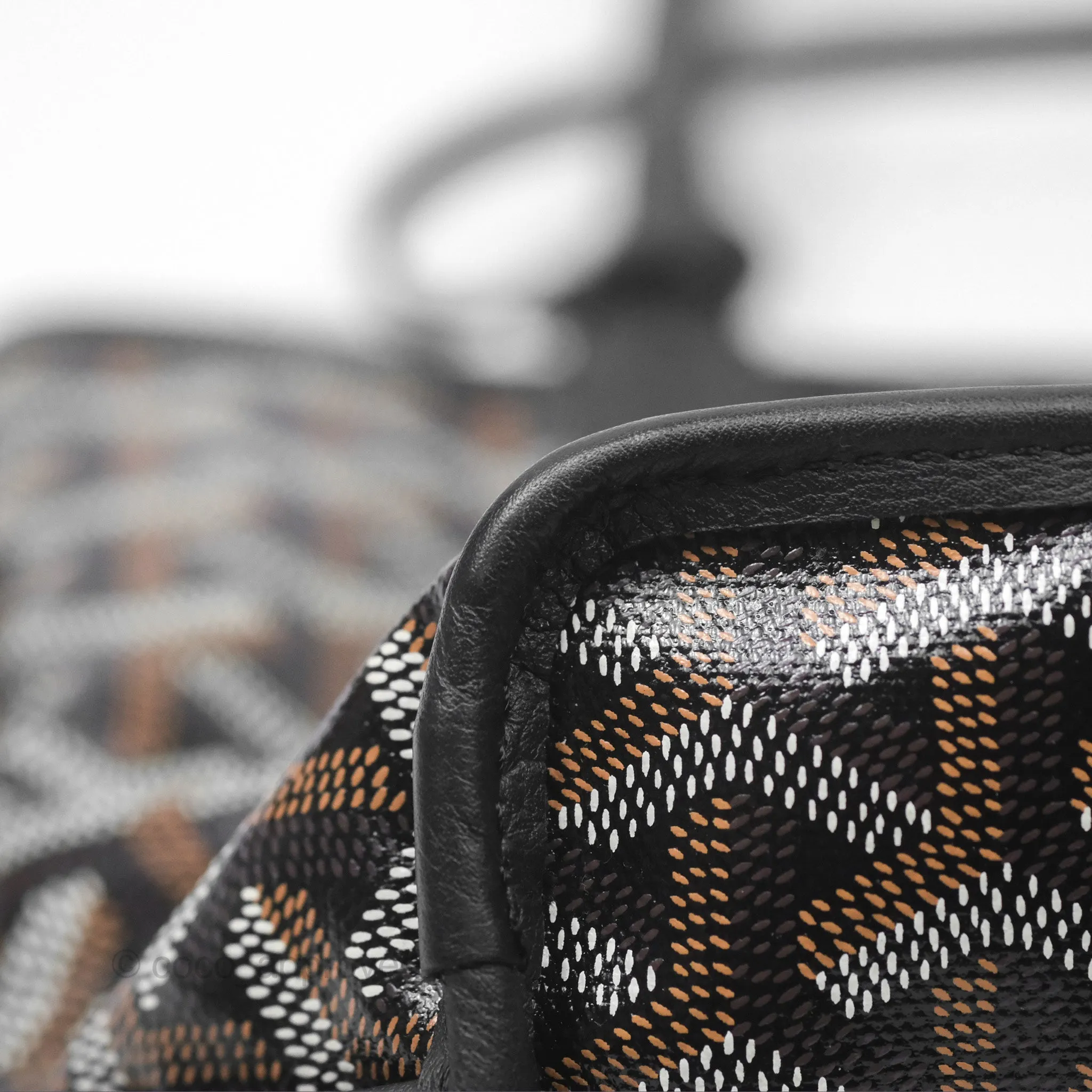 Goyard Anjou Mini Bag Goyardine Canvas Black