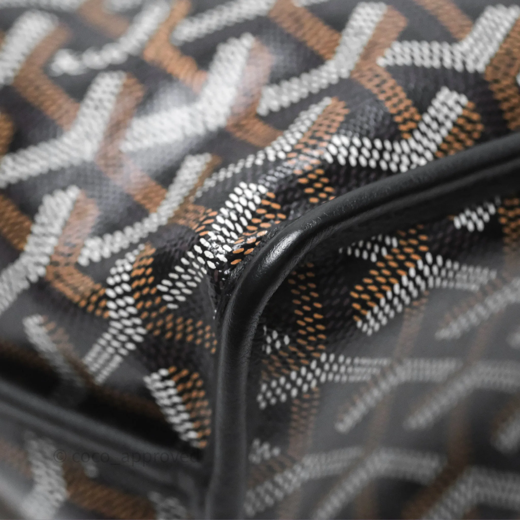 Goyard Anjou Mini Bag Goyardine Canvas Black