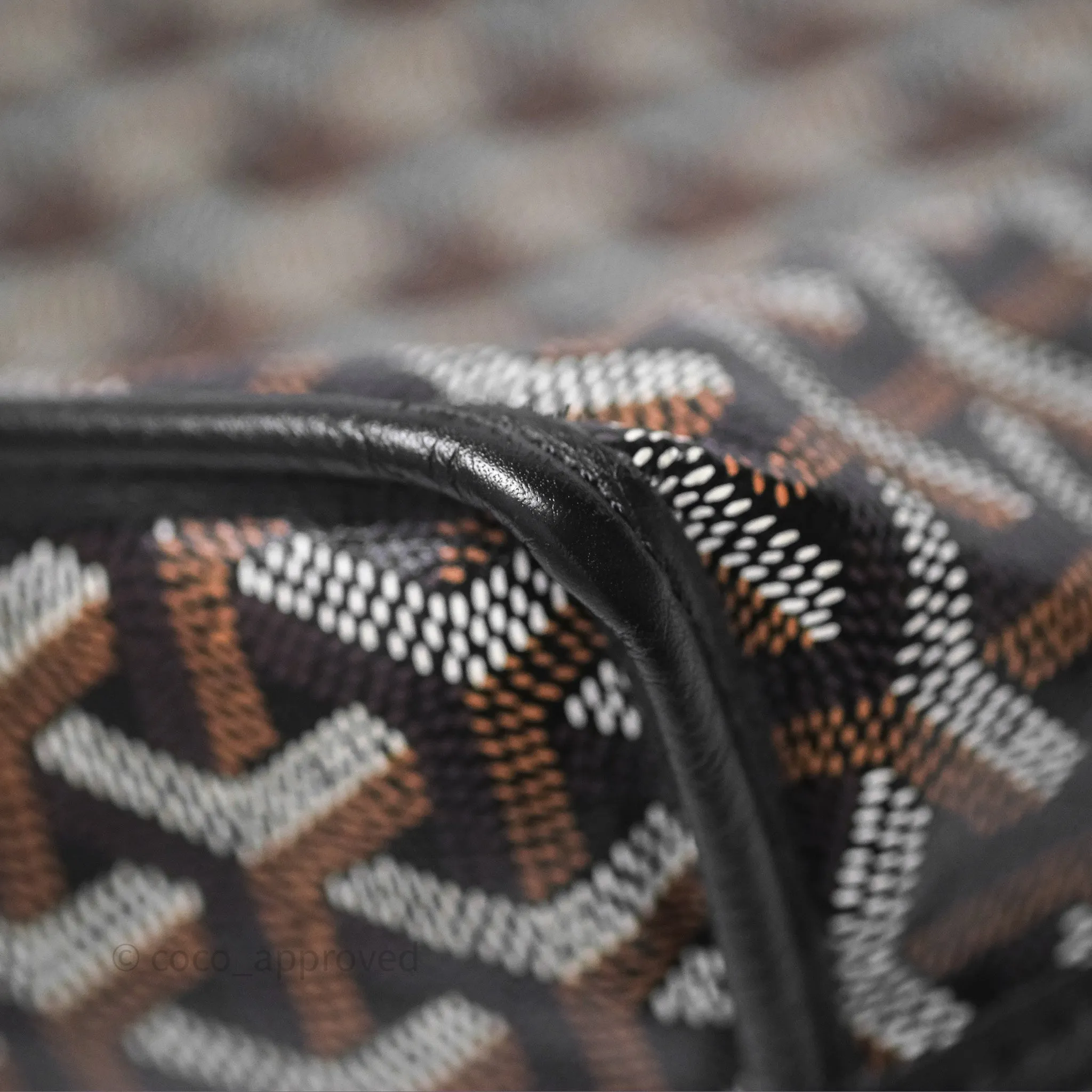 Goyard Anjou Mini Bag Goyardine Canvas Black