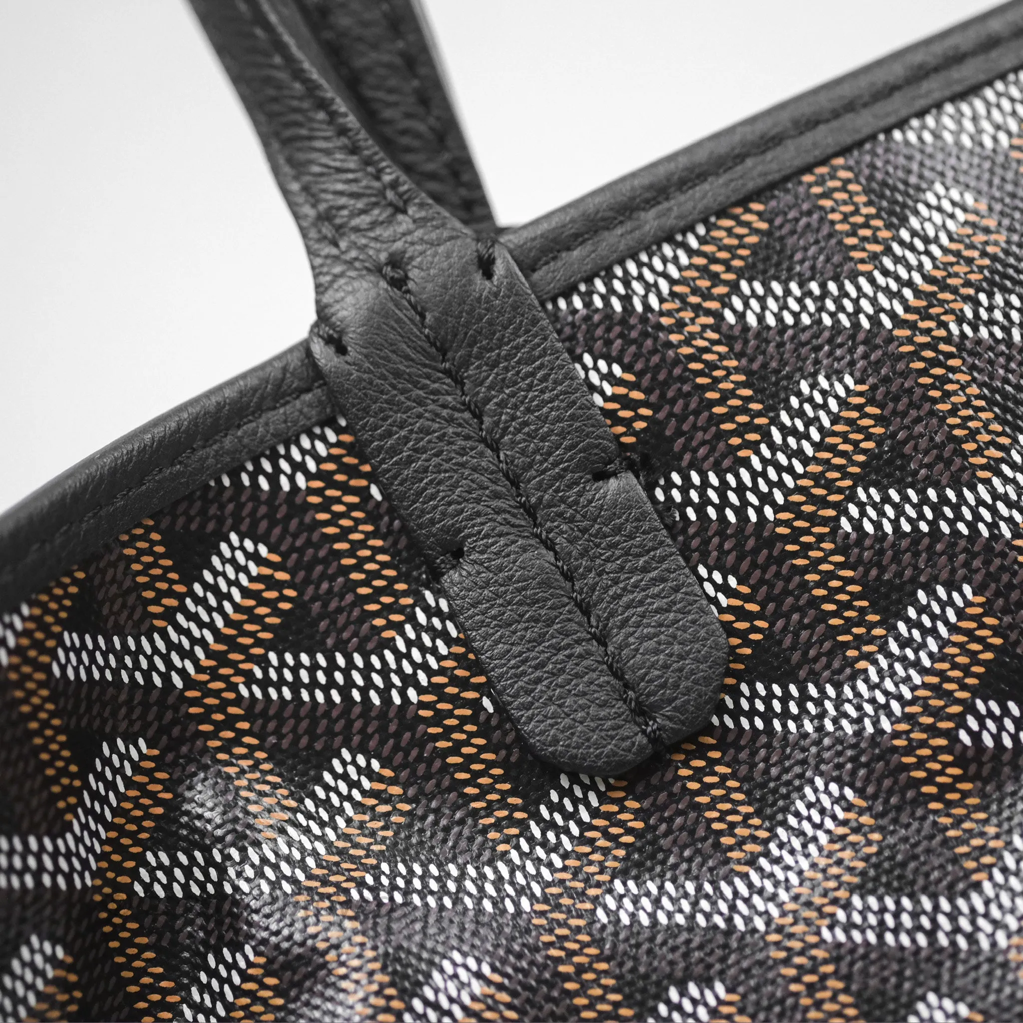 Goyard Anjou Mini Bag Goyardine Canvas Black