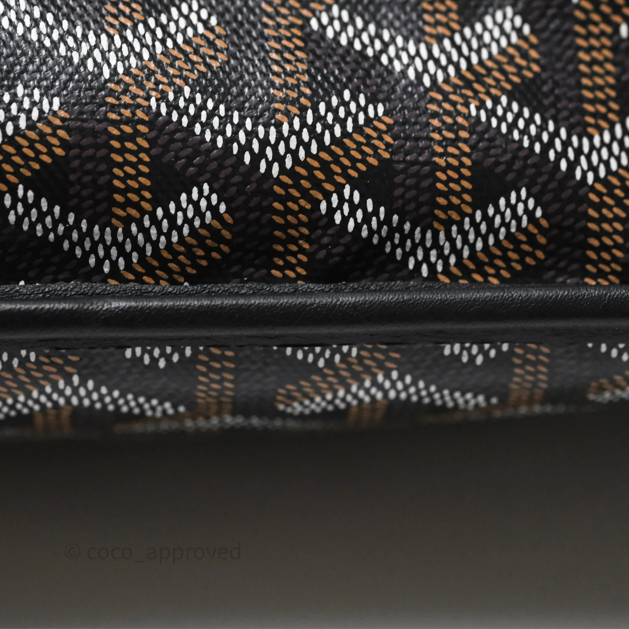 Goyard Anjou Mini Bag Goyardine Canvas Black