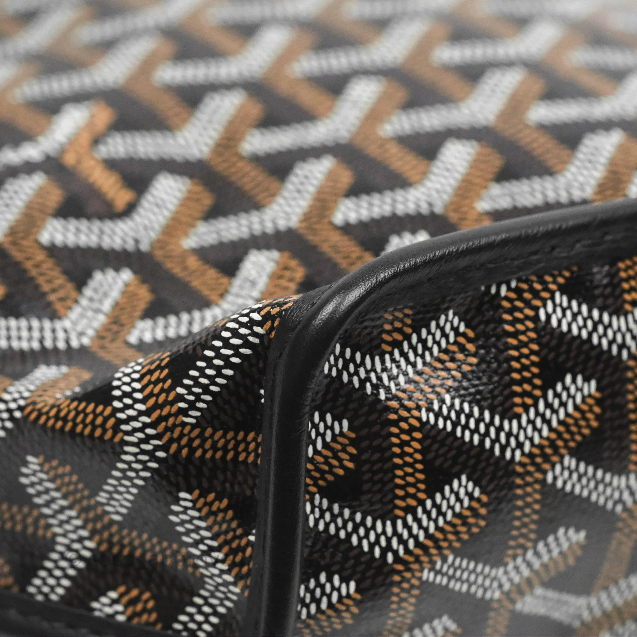 Goyard Anjou Mini Bag Goyardine Canvas Black