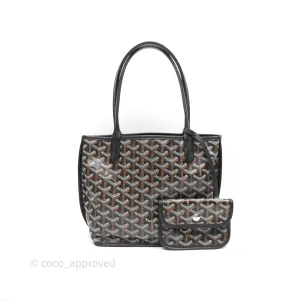 Goyard Anjou Mini Bag Goyardine Canvas Black