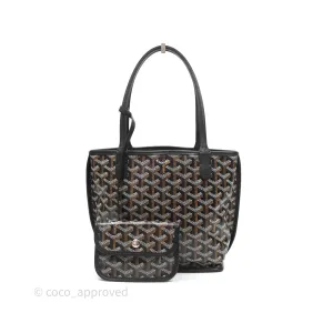 Goyard Anjou Mini Bag Goyardine Canvas Black