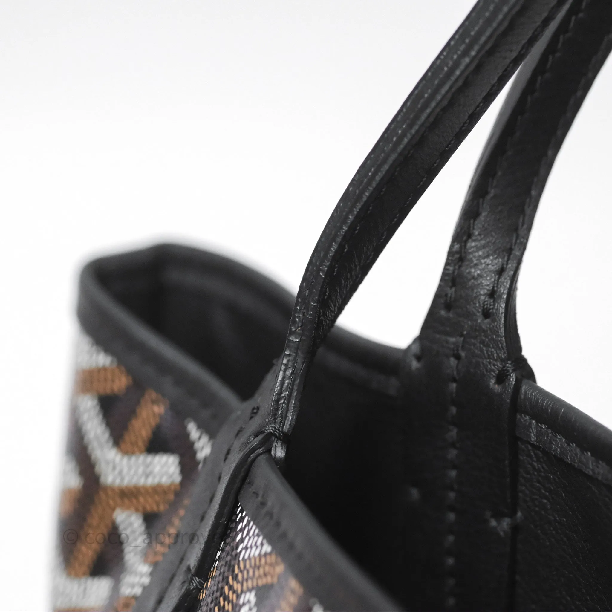 Goyard Anjou Mini Bag Goyardine Canvas Black