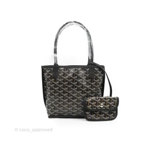 Goyard Anjou Mini Bag Goyardine Canvas Black