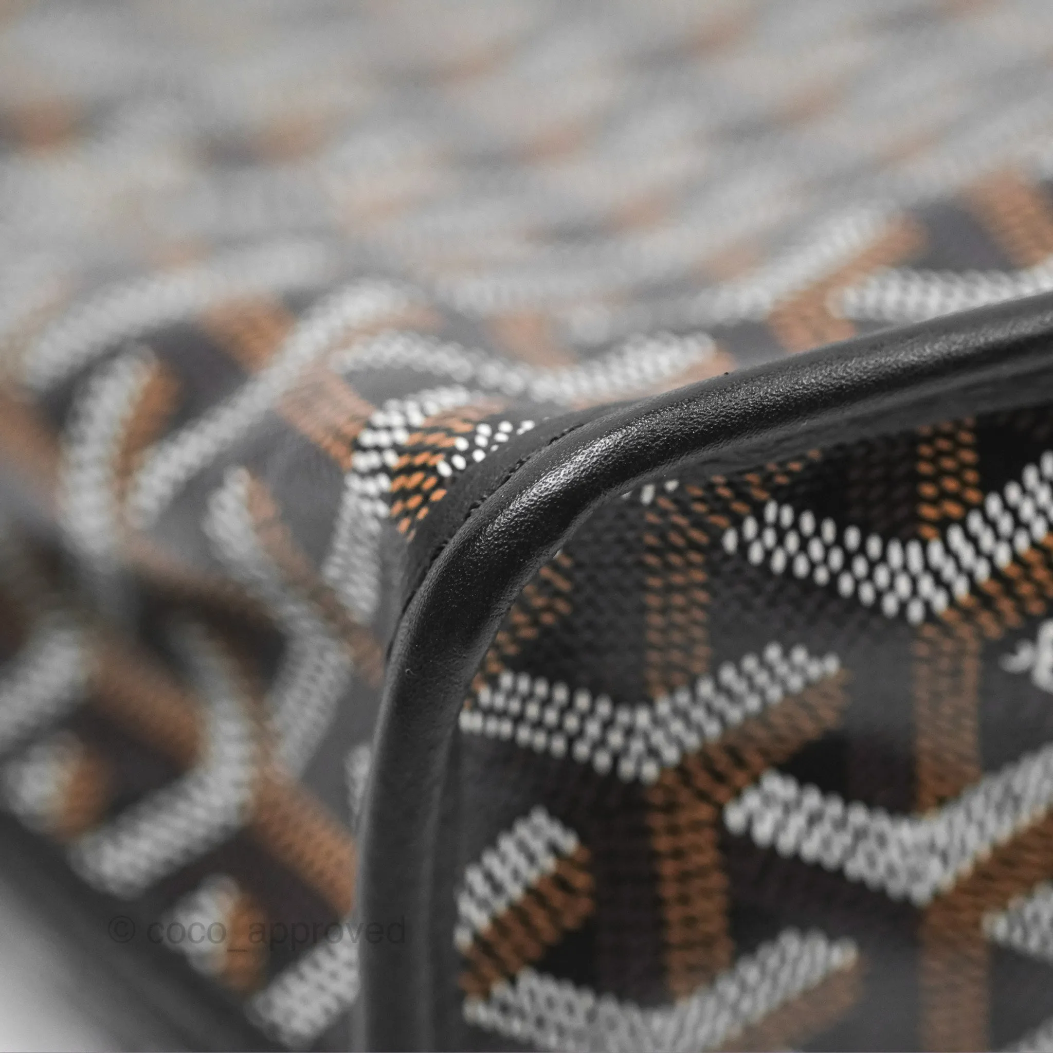 Goyard Anjou Mini Bag Goyardine Canvas Black