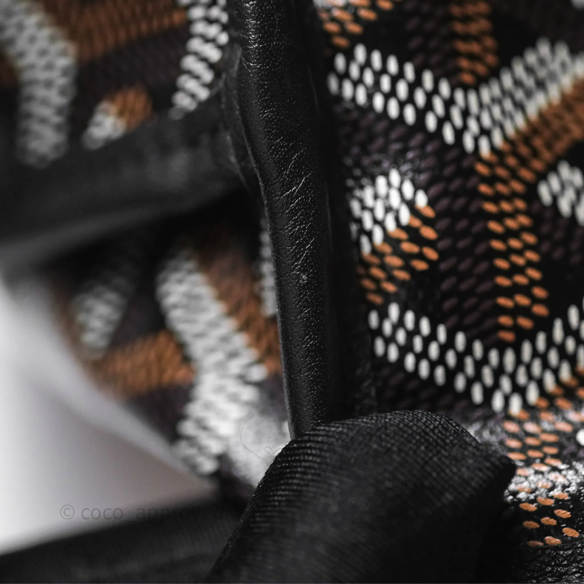 Goyard Anjou Mini Bag Goyardine Canvas Black