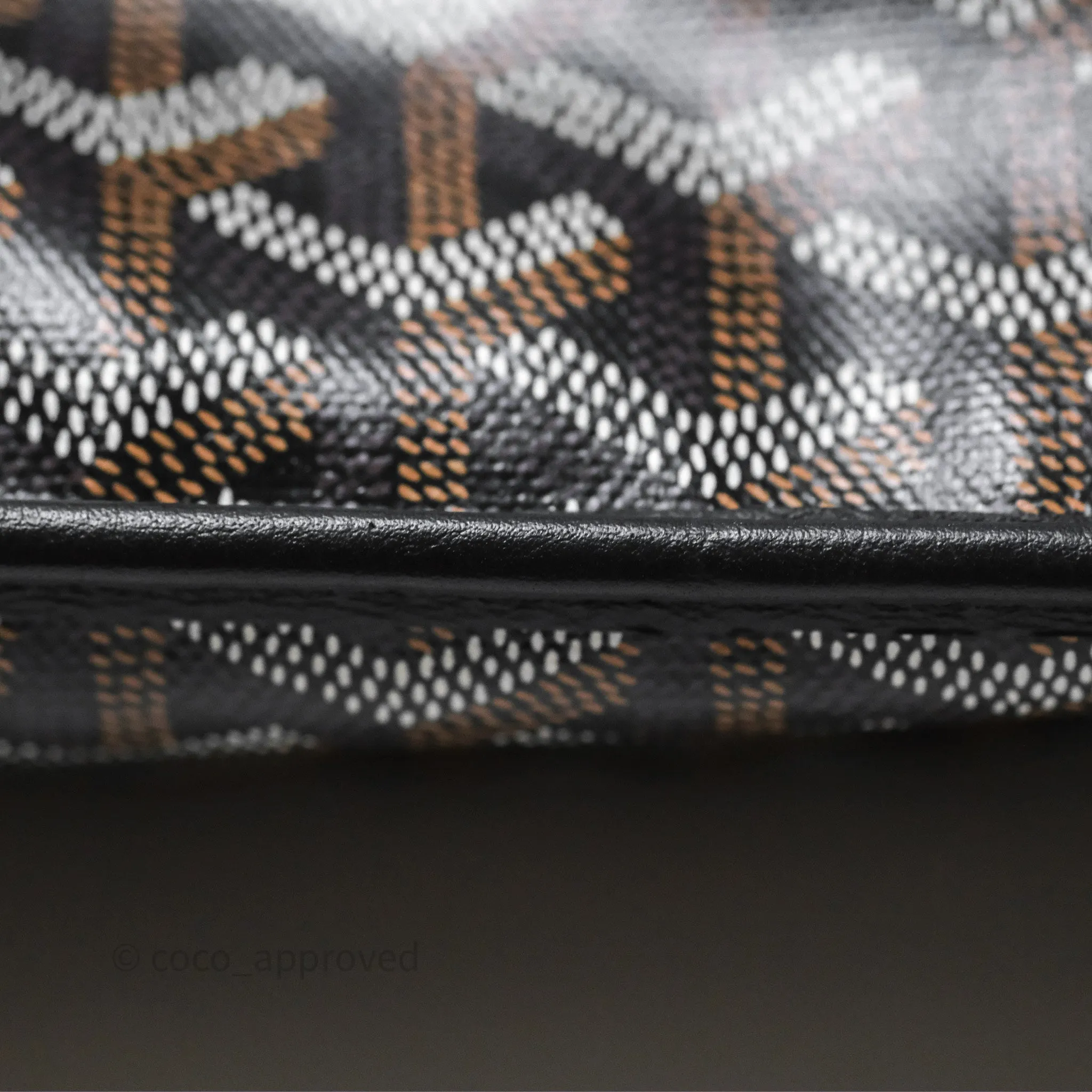 Goyard Anjou Mini Bag Goyardine Canvas Black
