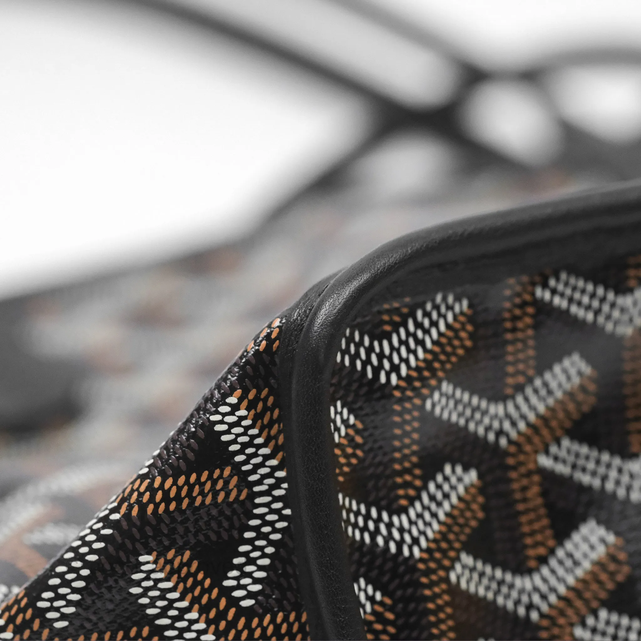 Goyard Anjou Mini Bag Goyardine Canvas Black