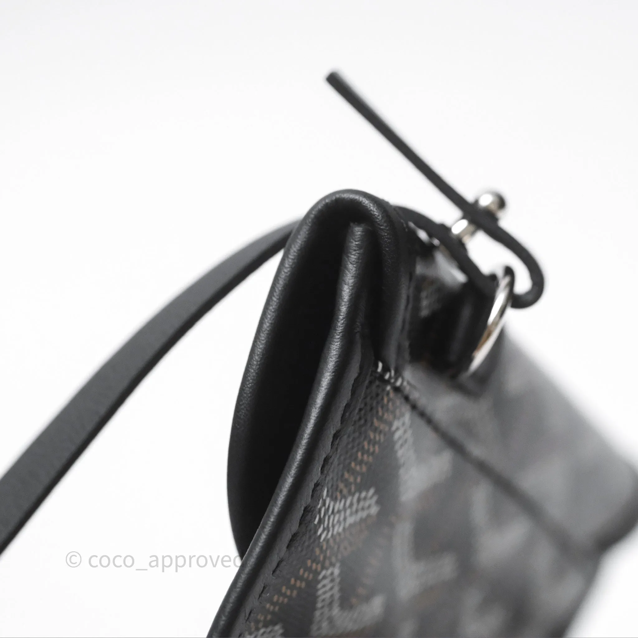 Goyard Anjou Mini Bag Goyardine Canvas Black