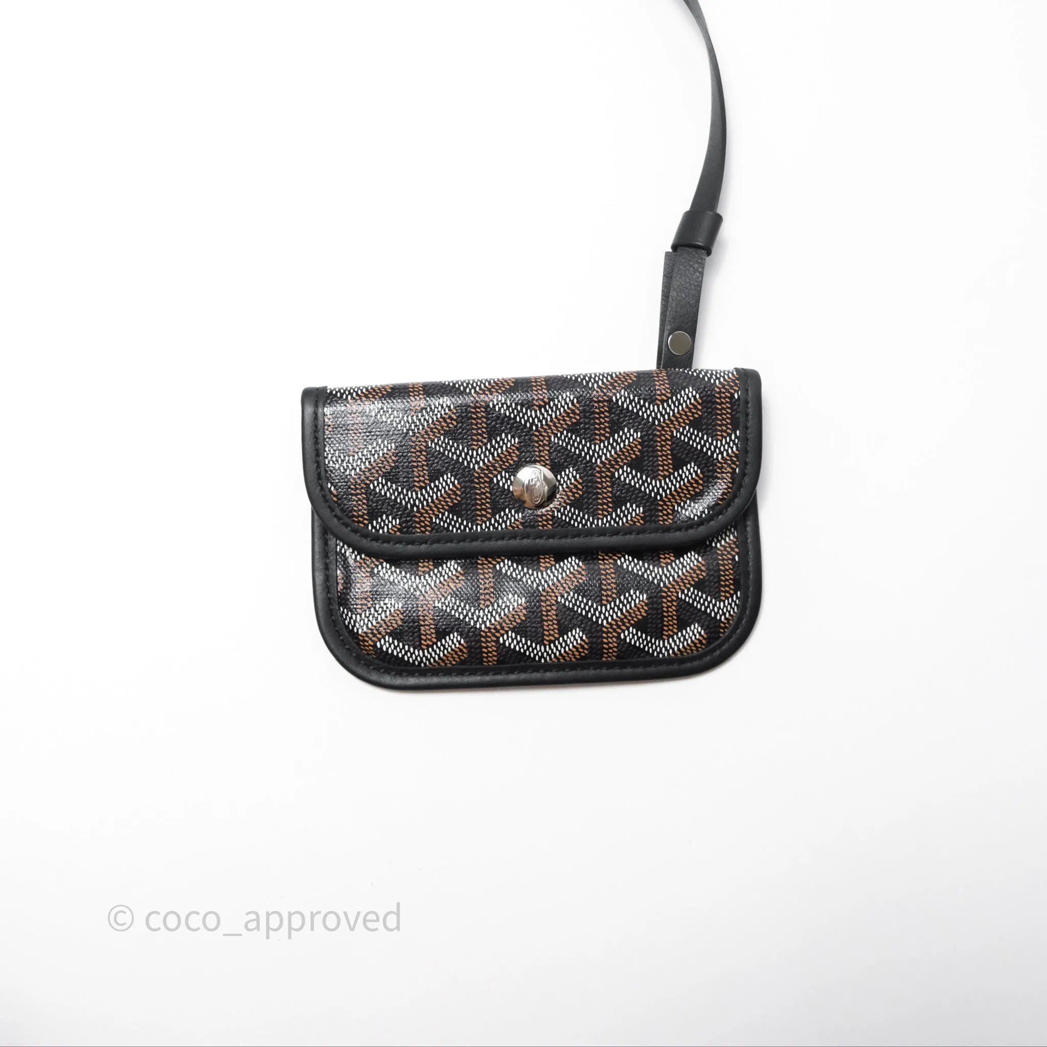Goyard Anjou Mini Bag Goyardine Canvas Black