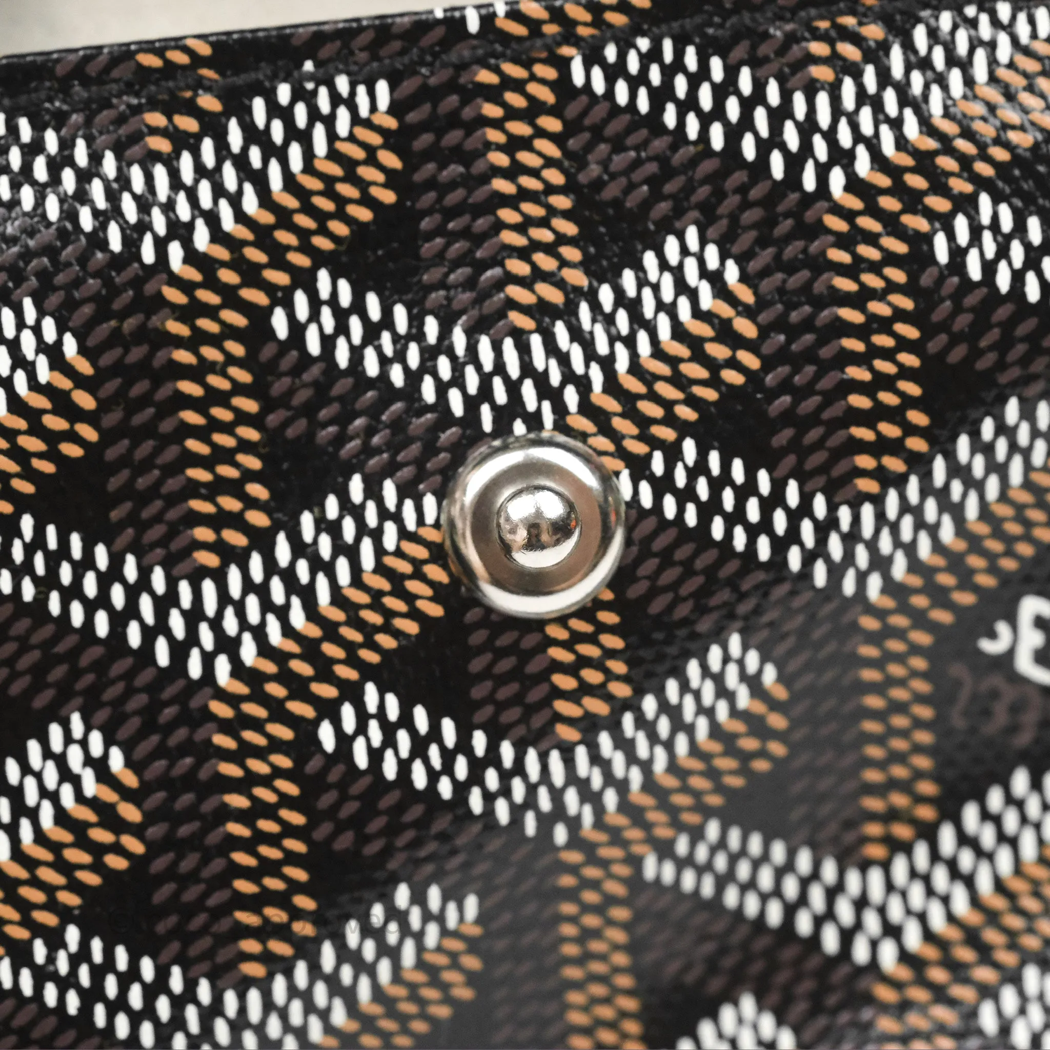 Goyard Anjou Mini Bag Goyardine Canvas Black