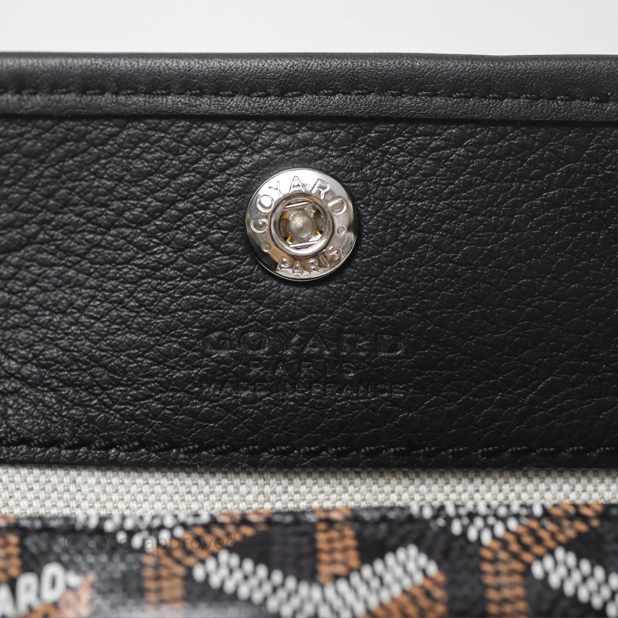 Goyard Anjou Mini Bag Goyardine Canvas Black