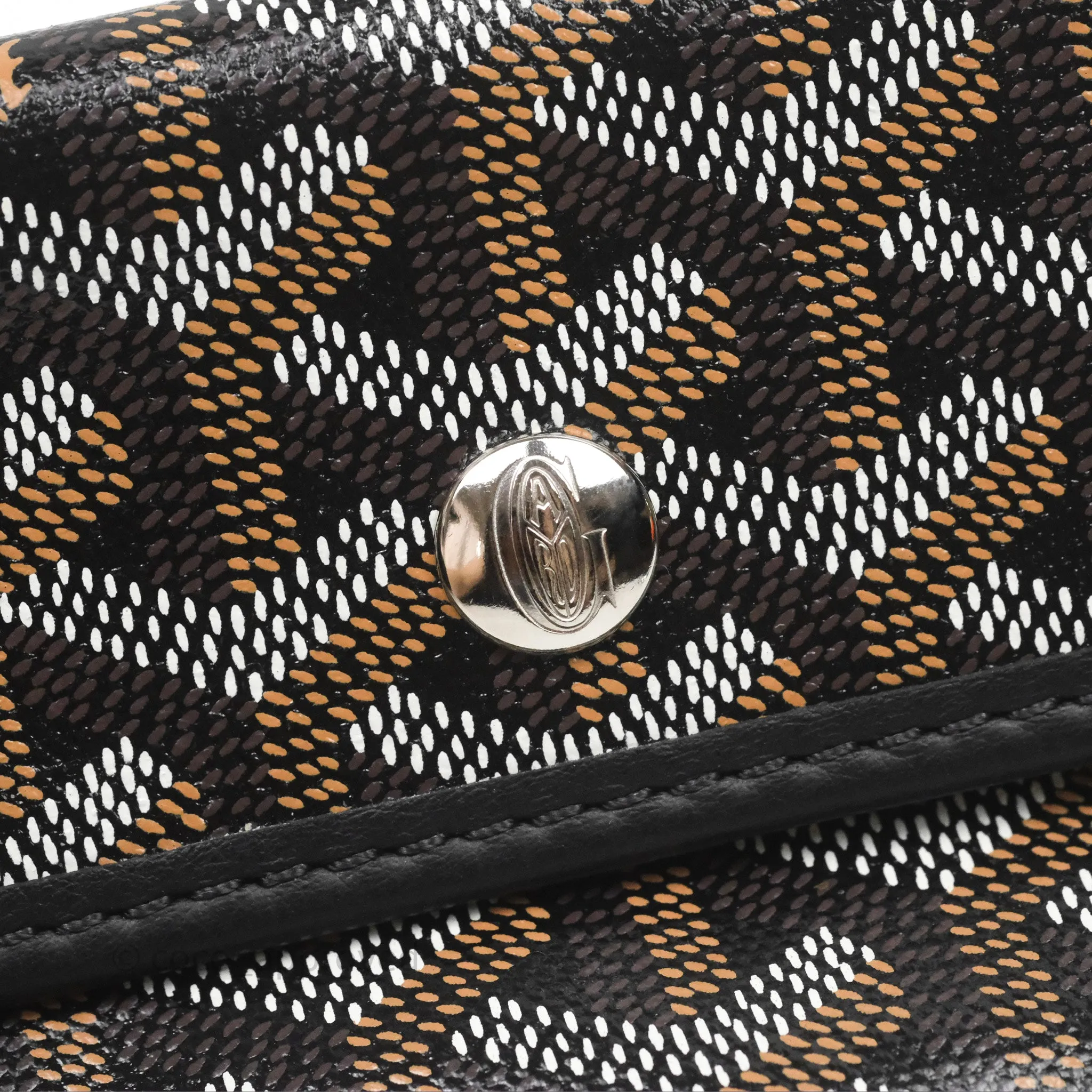 Goyard Anjou Mini Bag Goyardine Canvas Black
