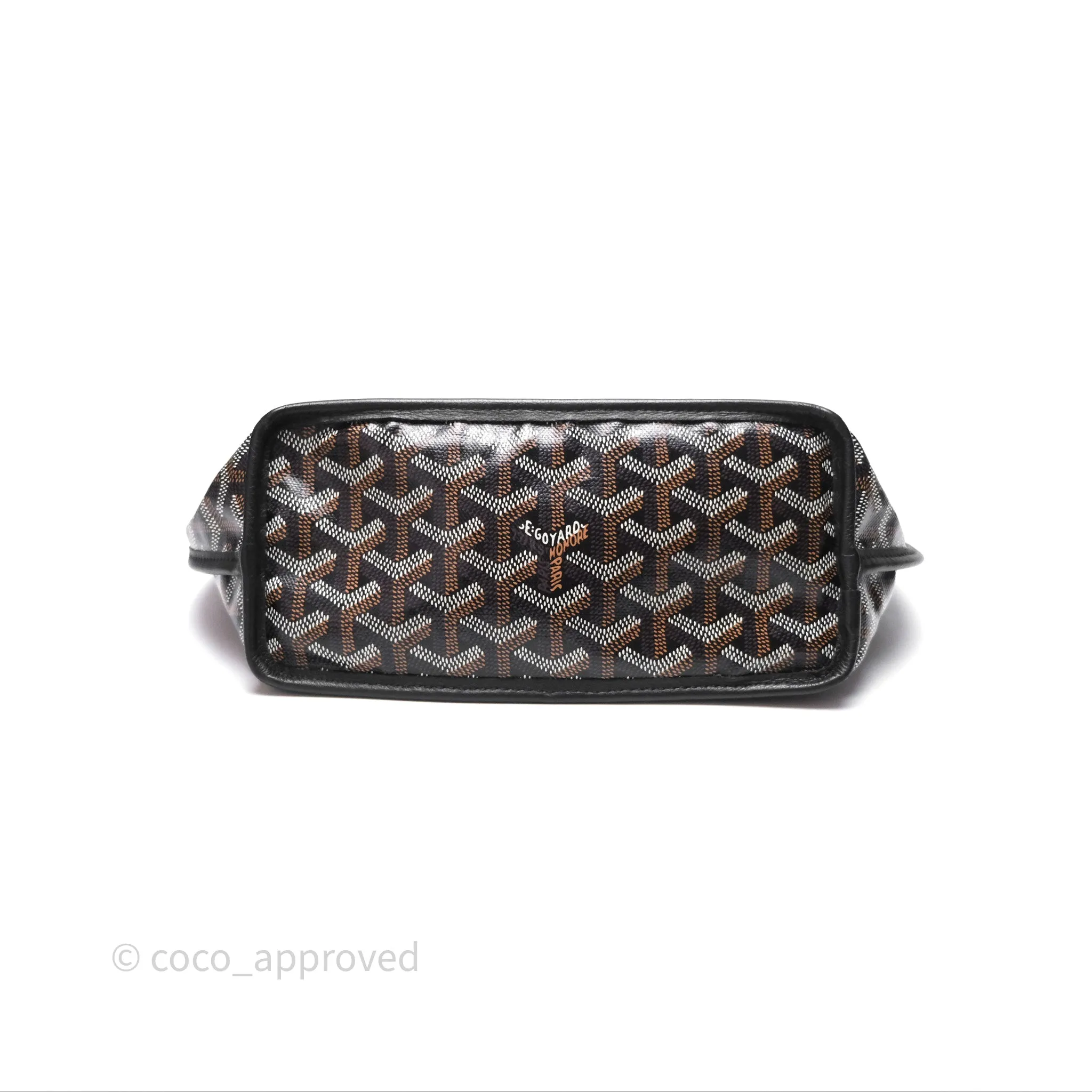 Goyard Anjou Mini Bag Goyardine Canvas Black