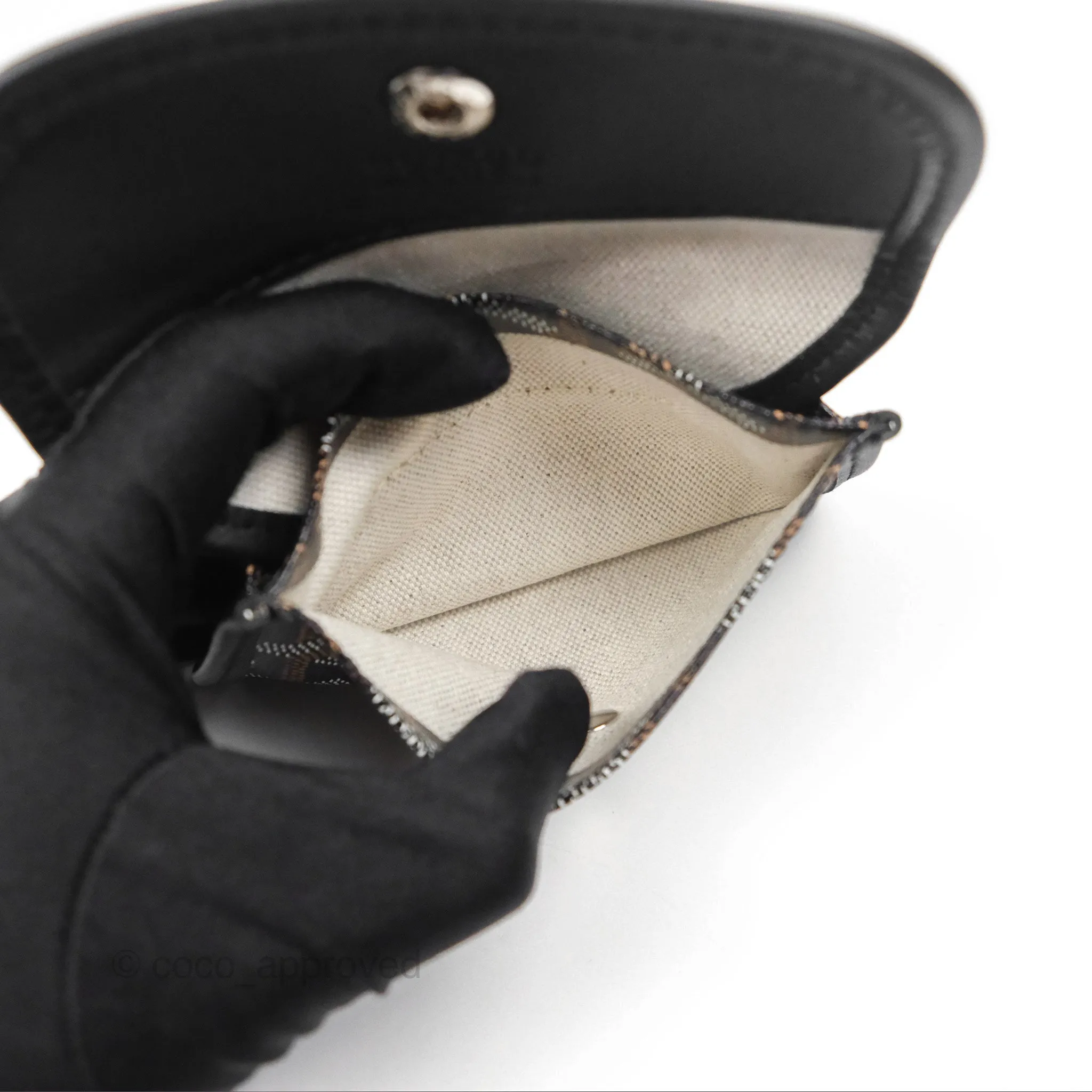 Goyard Anjou Mini Bag Goyardine Canvas Black