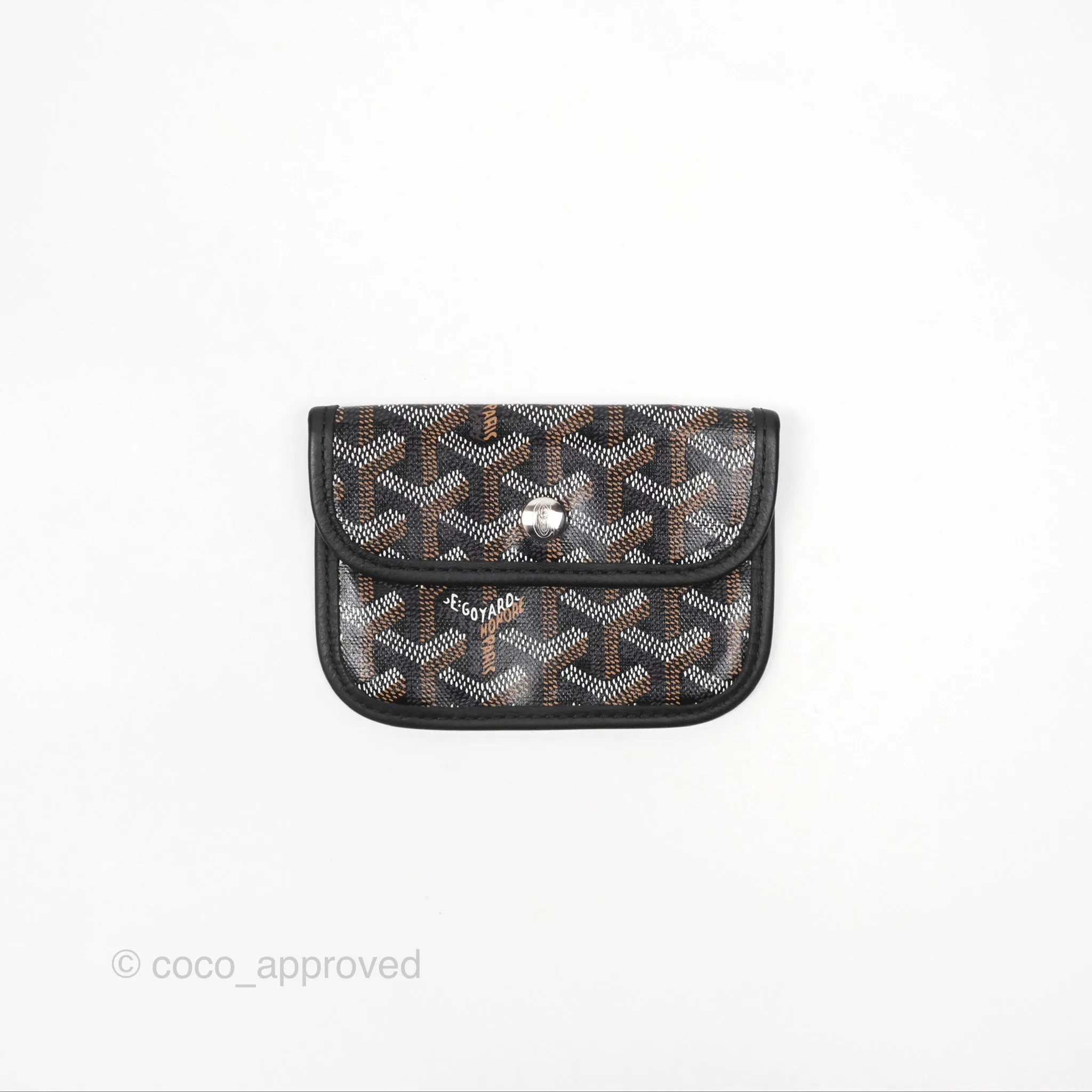 Goyard Anjou Mini Bag Goyardine Canvas Black