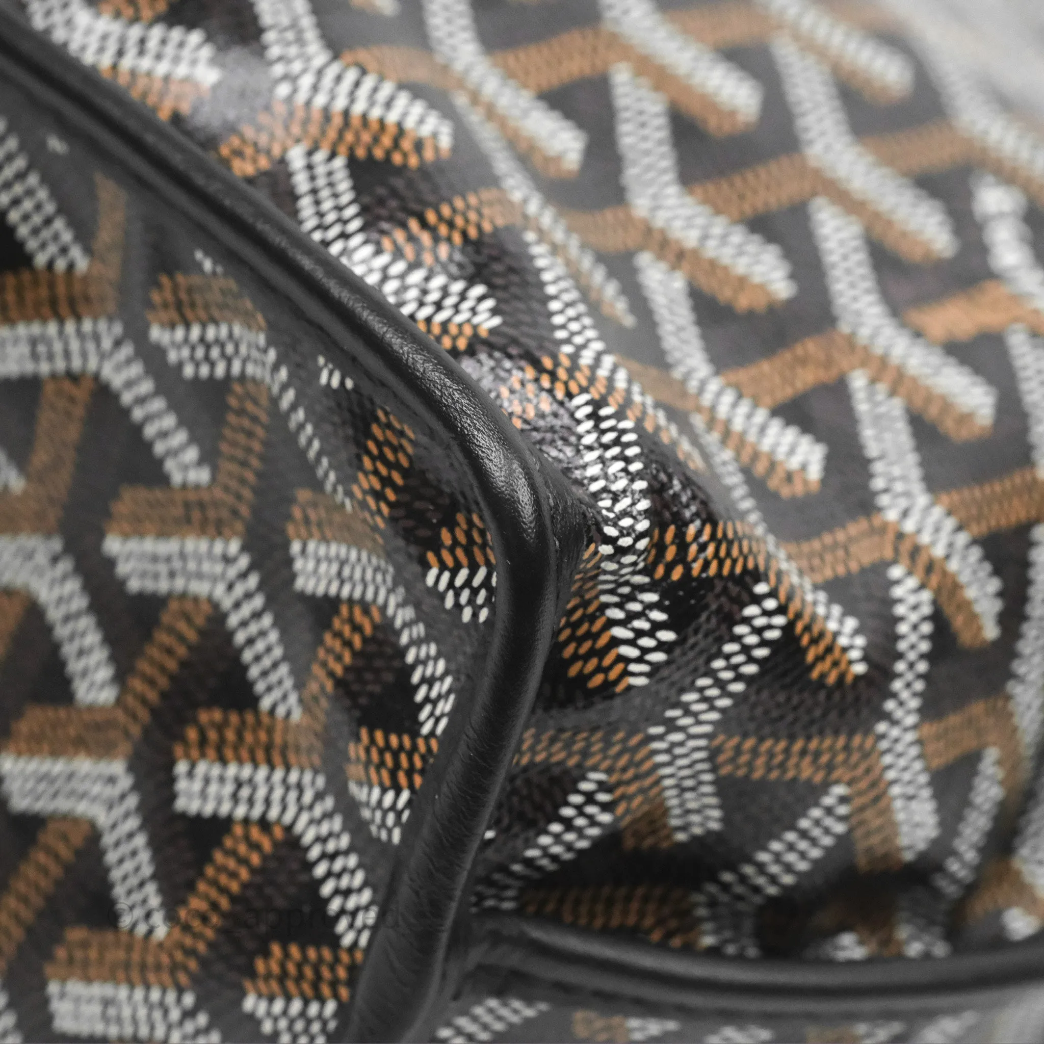 Goyard Anjou Mini Bag Goyardine Canvas Black