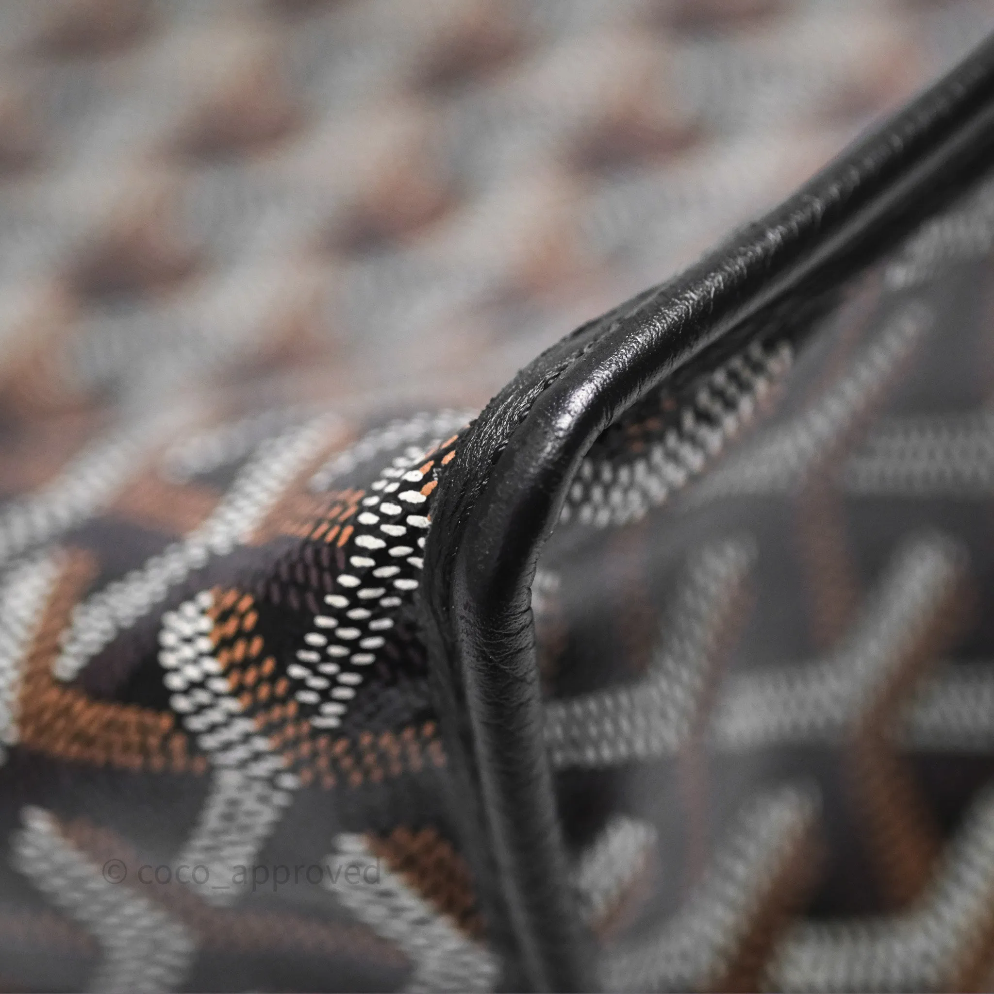 Goyard Anjou Mini Bag Goyardine Canvas Black