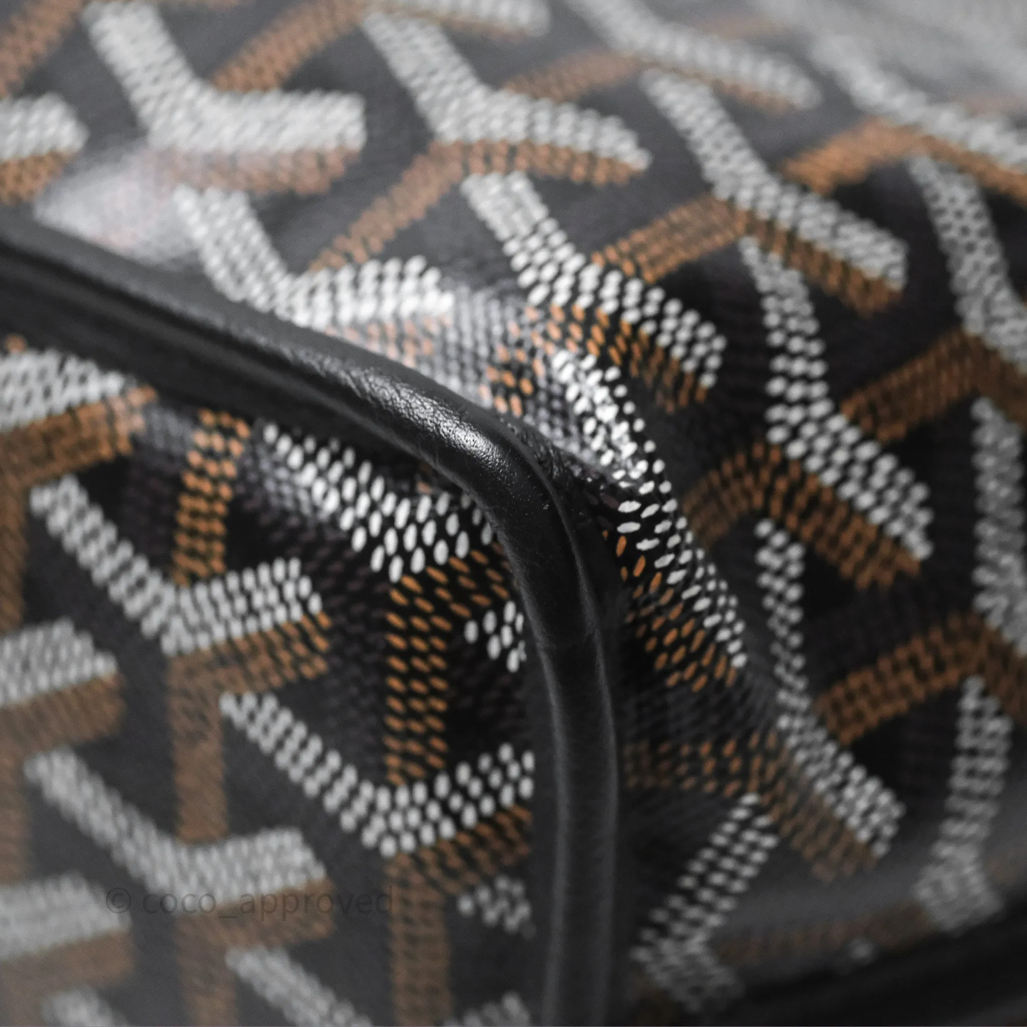 Goyard Anjou Mini Bag Goyardine Canvas Black