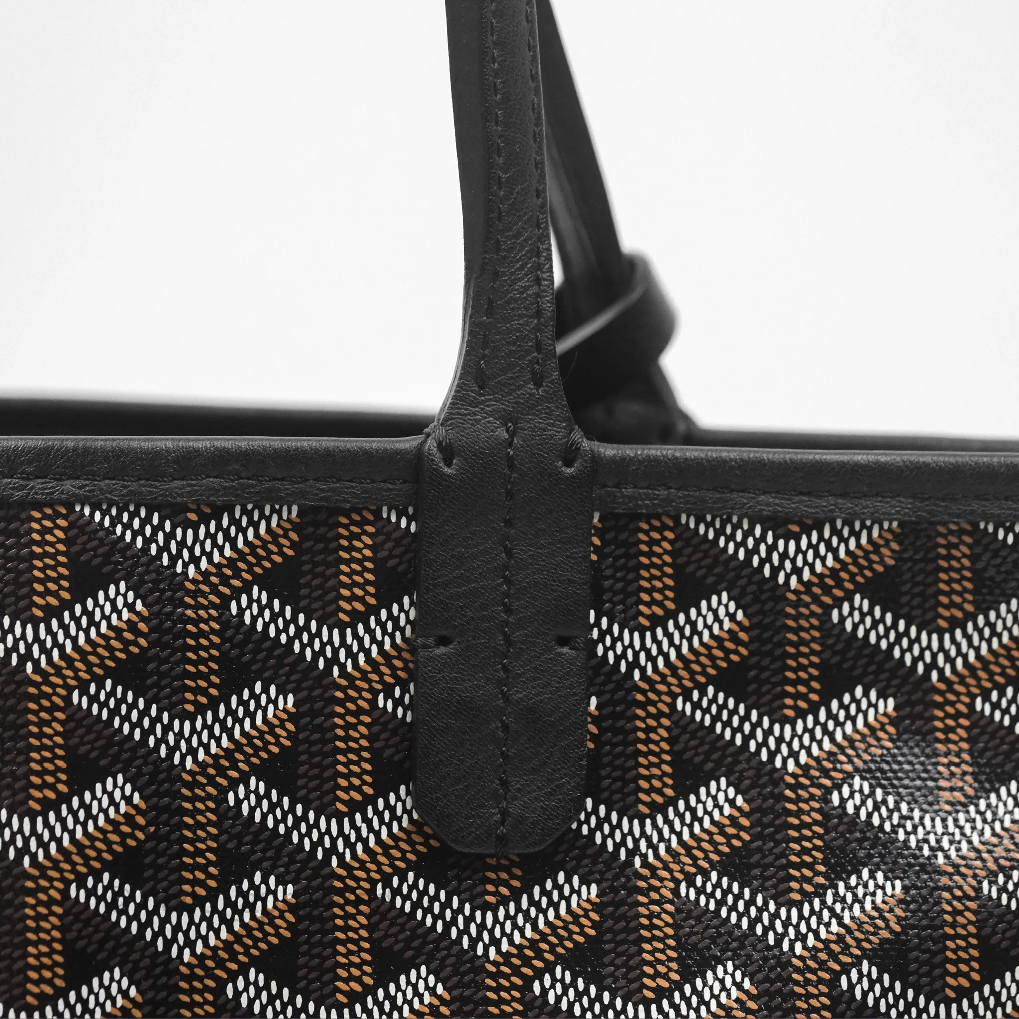 Goyard Anjou Mini Bag Goyardine Canvas Black