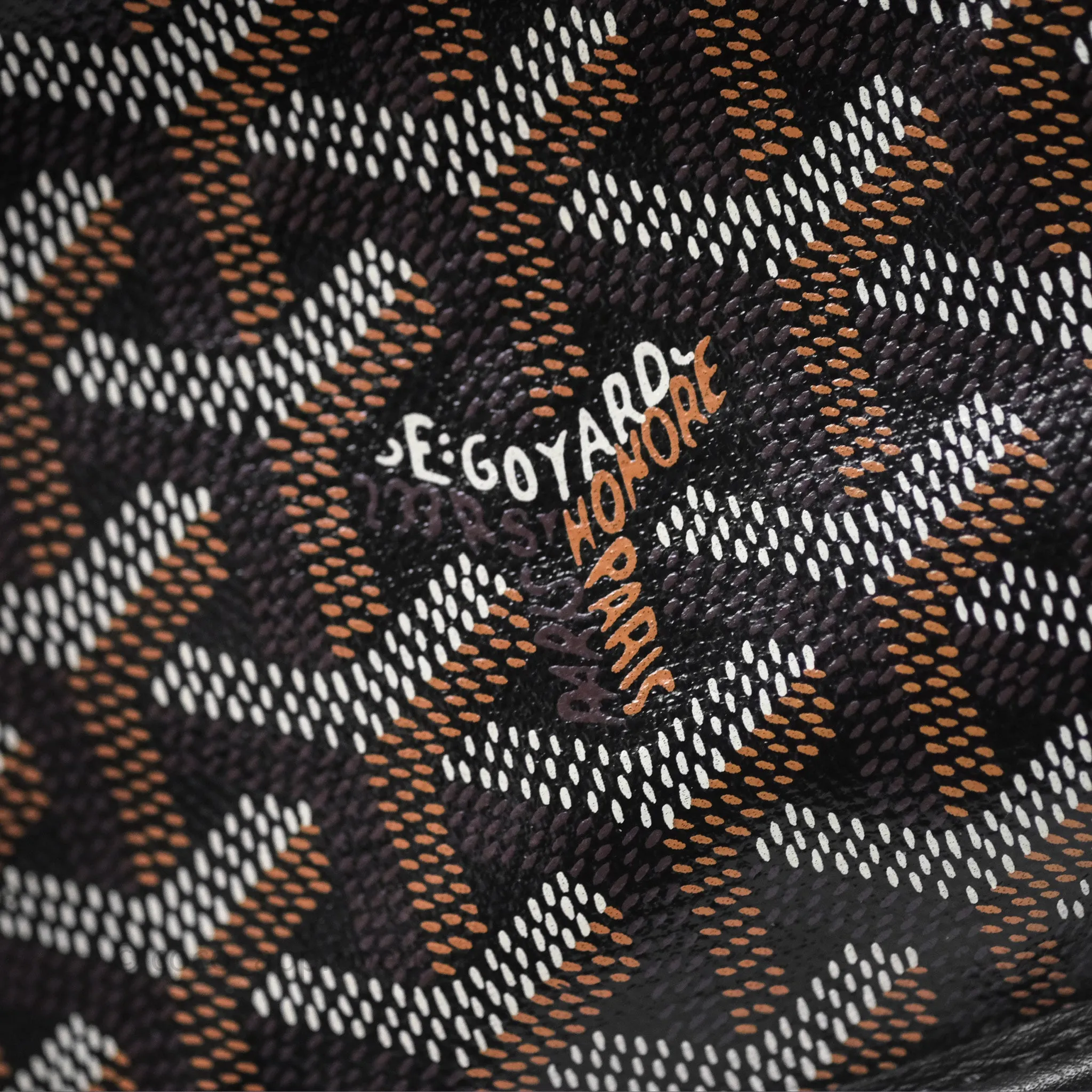 Goyard Anjou Mini Bag Goyardine Canvas Black