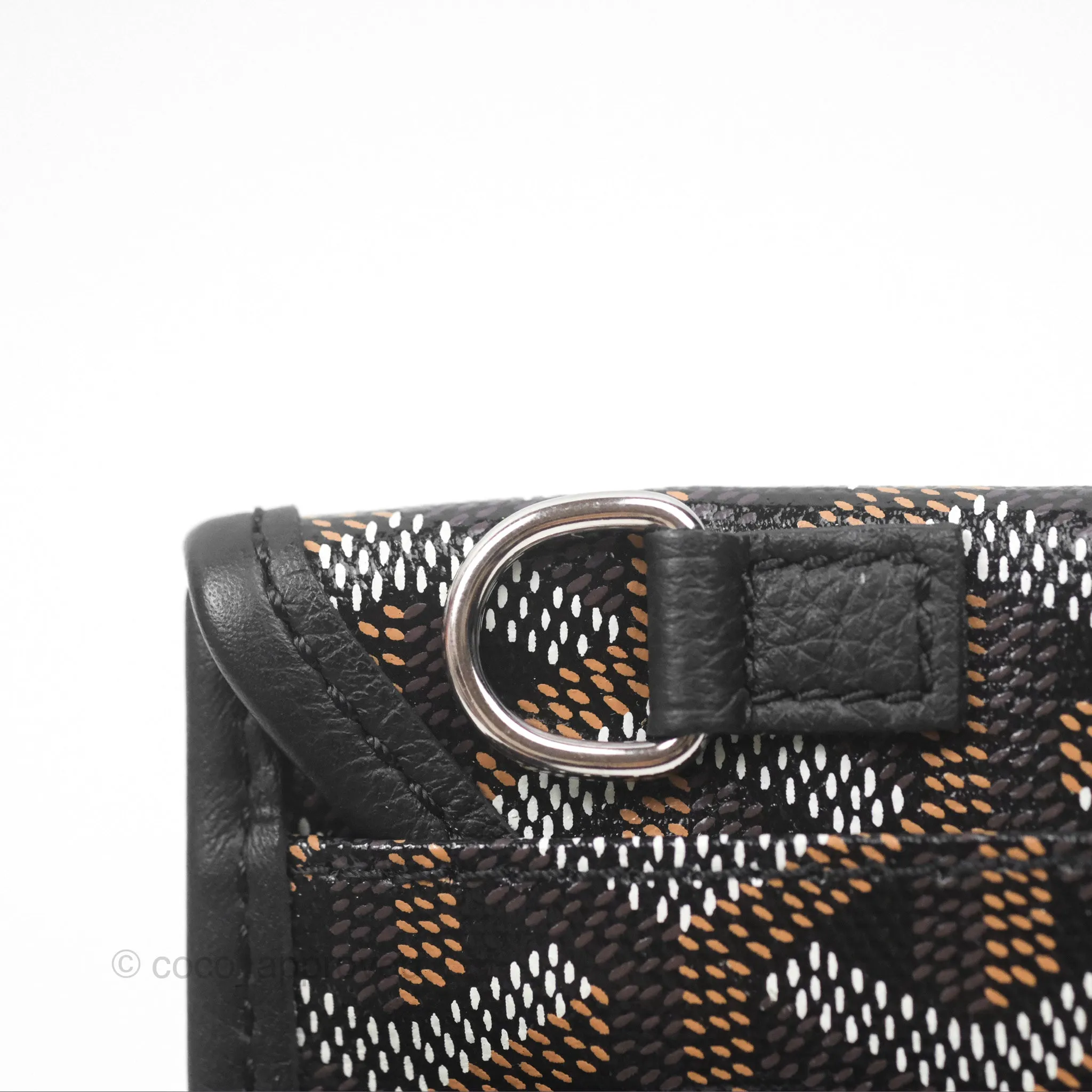 Goyard Anjou Mini Bag Goyardine Canvas Black