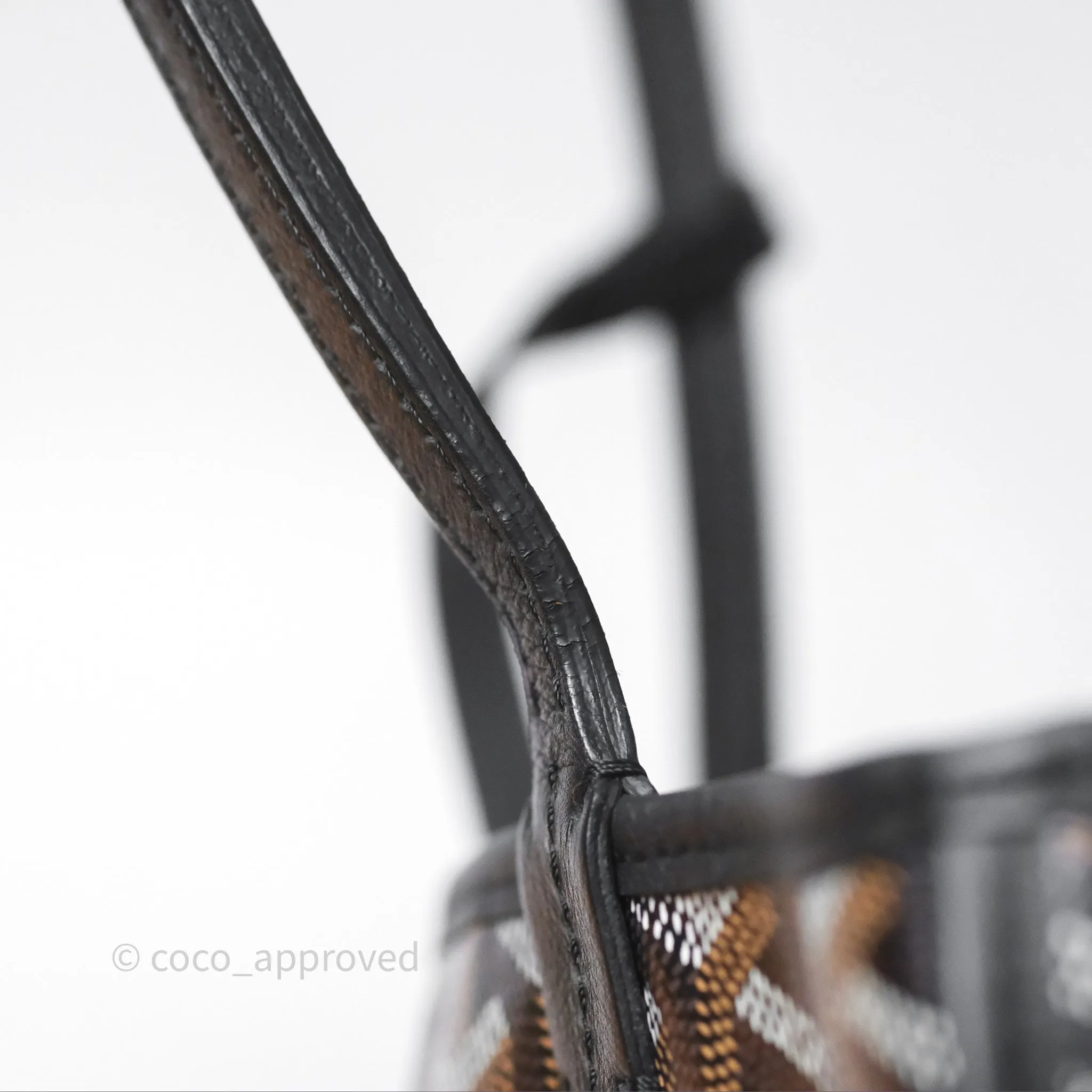Goyard Anjou Mini Bag Goyardine Canvas Black
